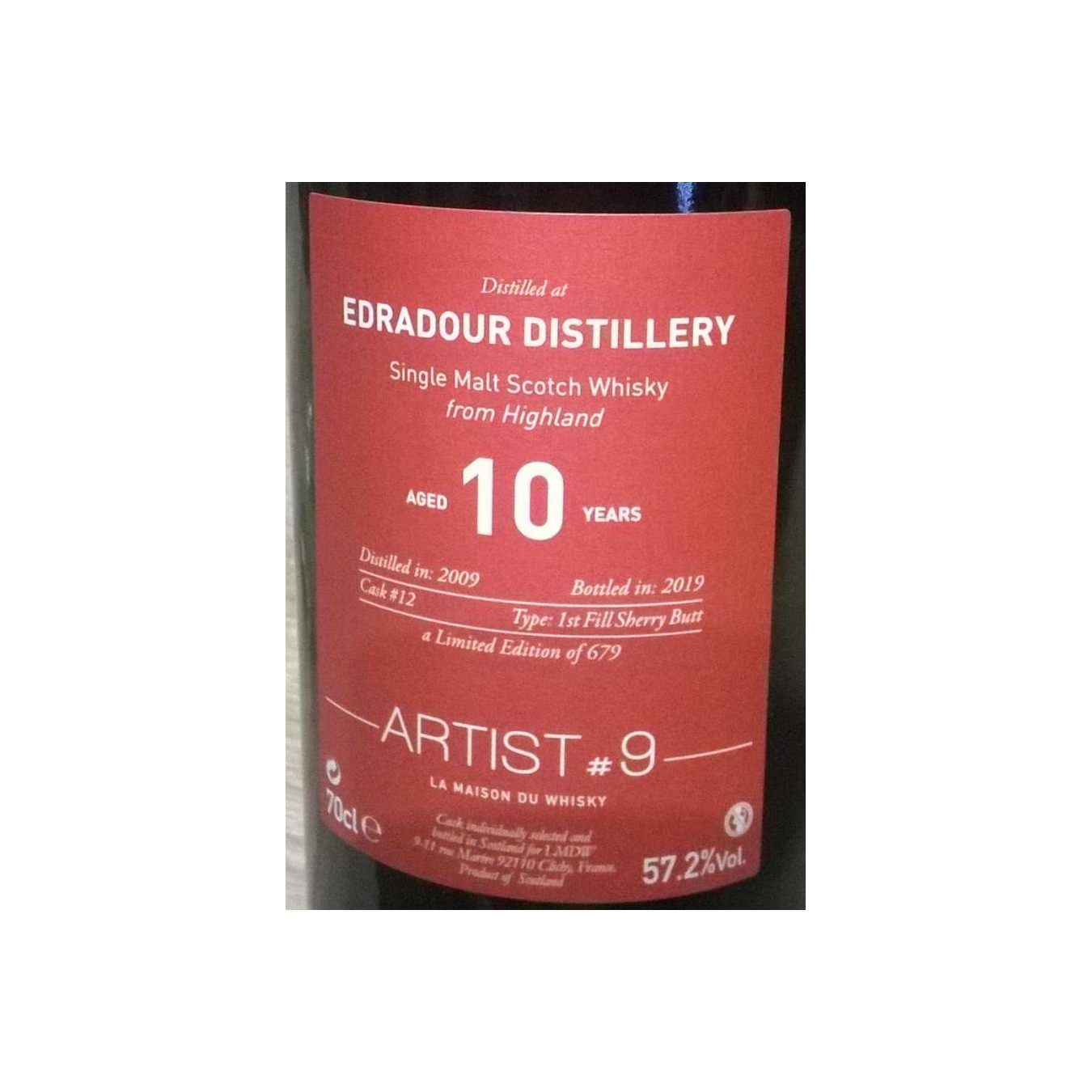Edradour 2009 10 Years Single Malt Whisky