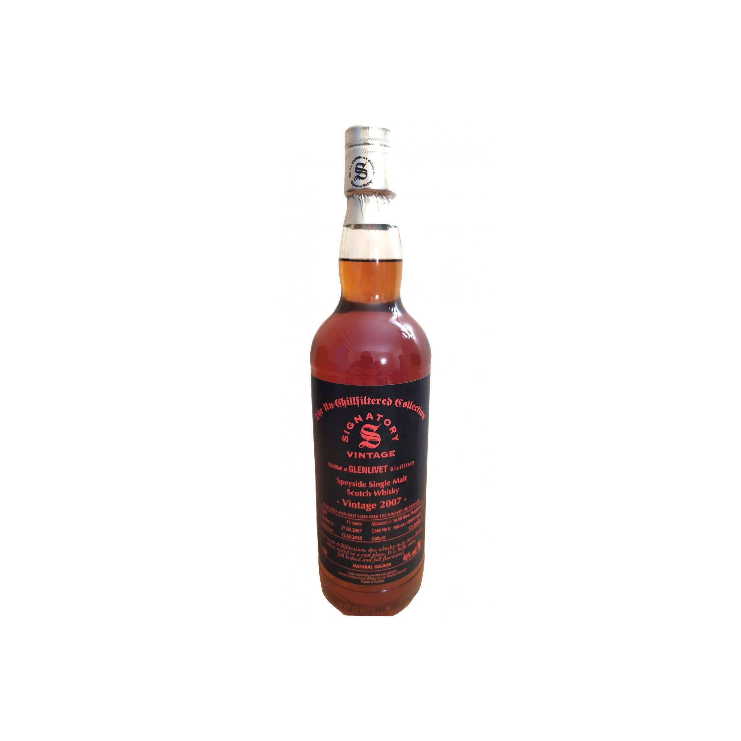 The Glenlivet The Un-Chillfiltered Collection 2007 11 Years Single Malt Whisky