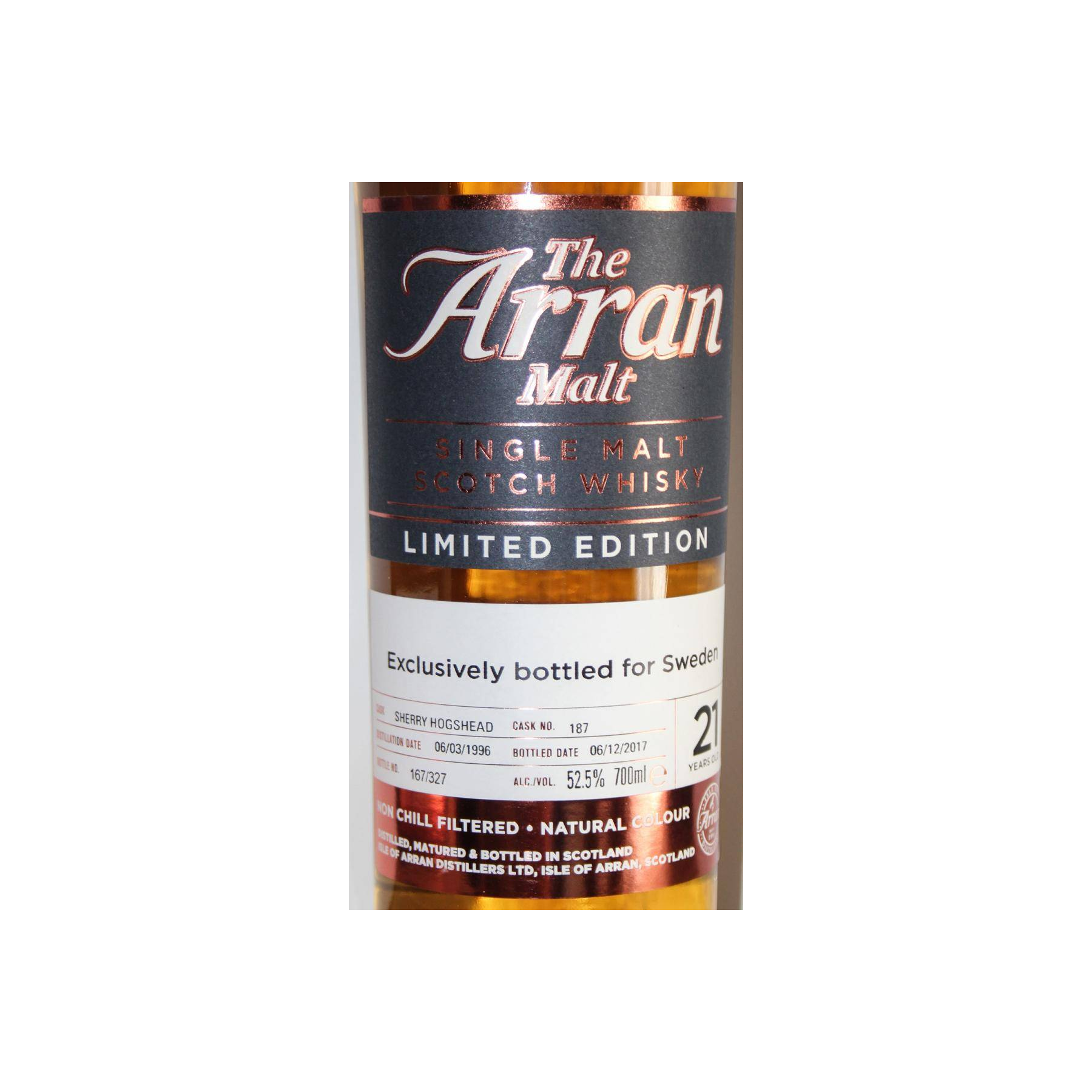 Arran Limited Edition 1996 21 Years Single Malt Whisky 2