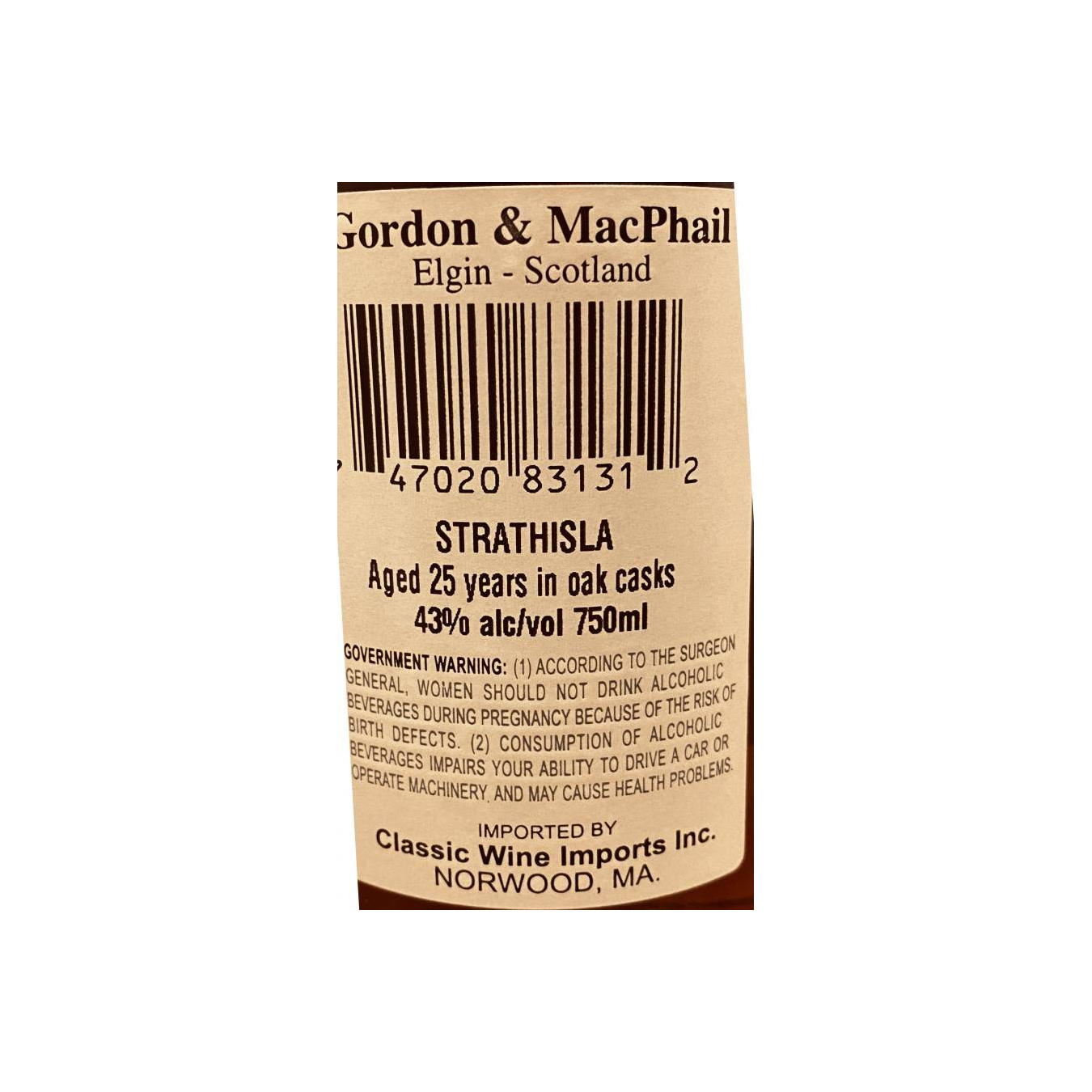 Strathisla Licensed Bottling 25 Years Single Malt Whisky 3