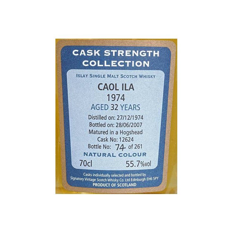 Caol Ila Cask Strength Collection 1974 32 Years Single Malt Whisky 2