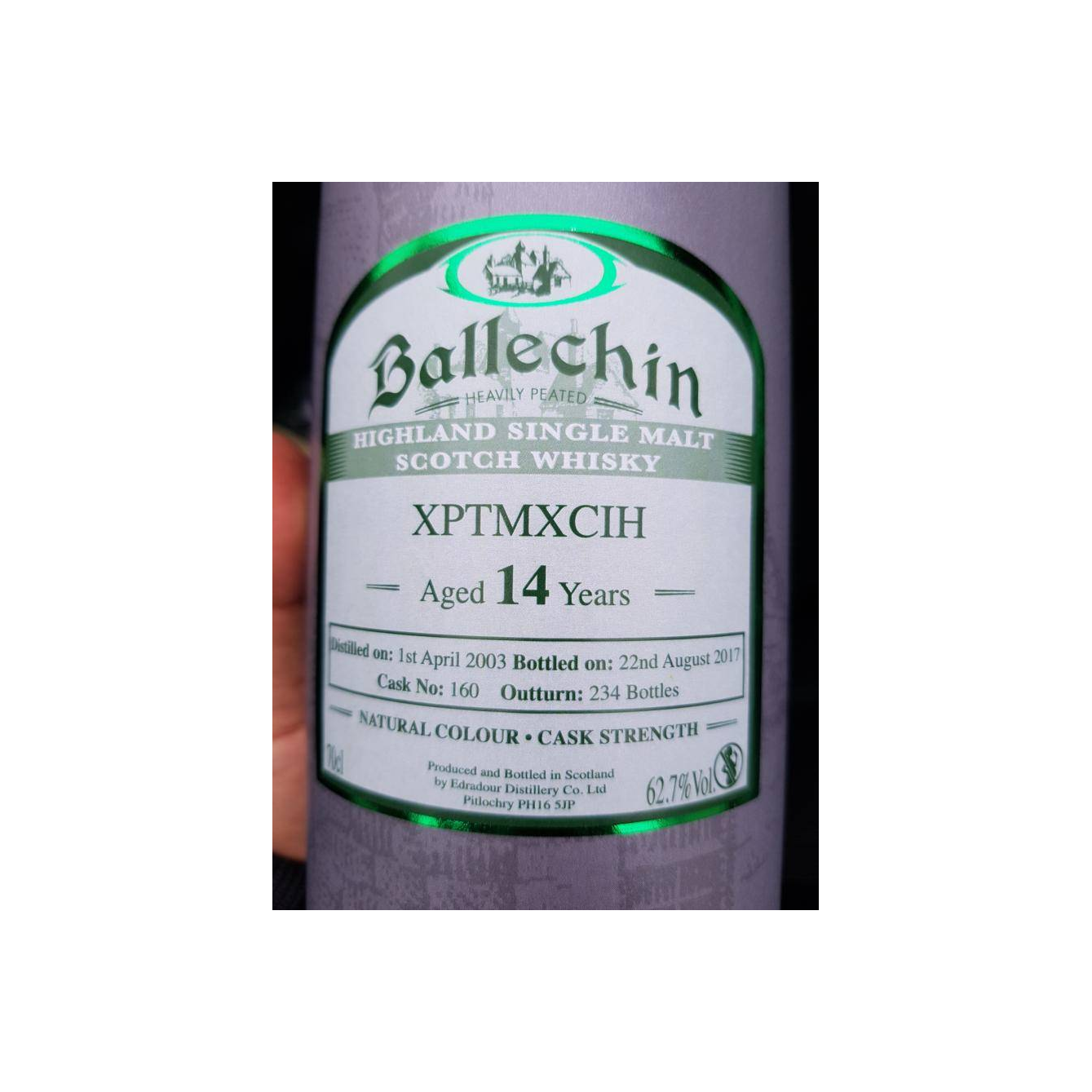 Ballechin 2003 14 Years Single Malt Whisky