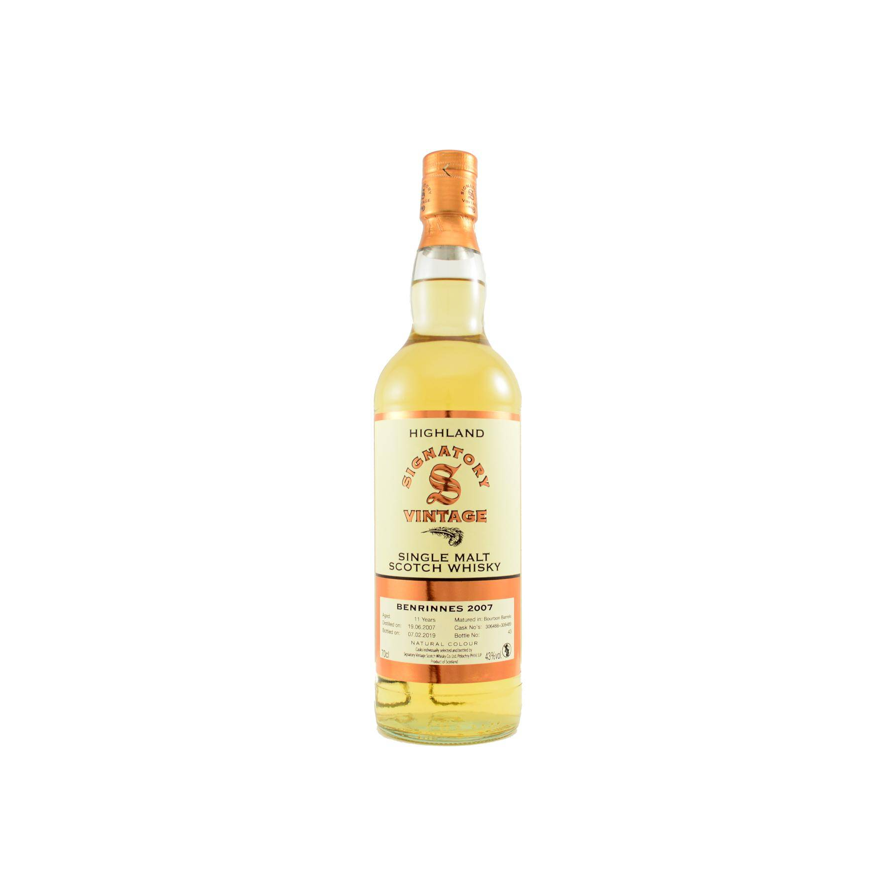 Benrinnes Vintage Collection 2007 11 Years Single Malt Whisky