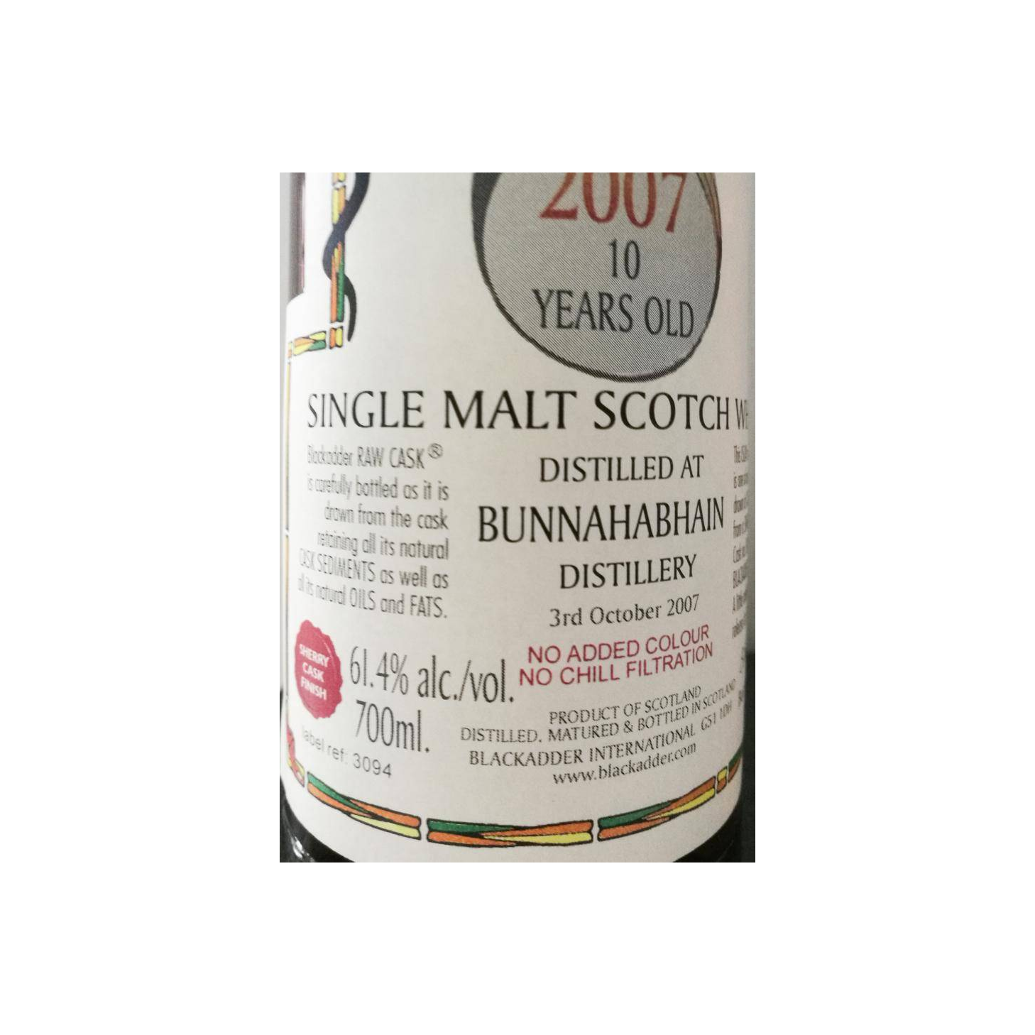 Bunnahabhain Raw Cask 2007 10 Years Single Malt Whisky 3