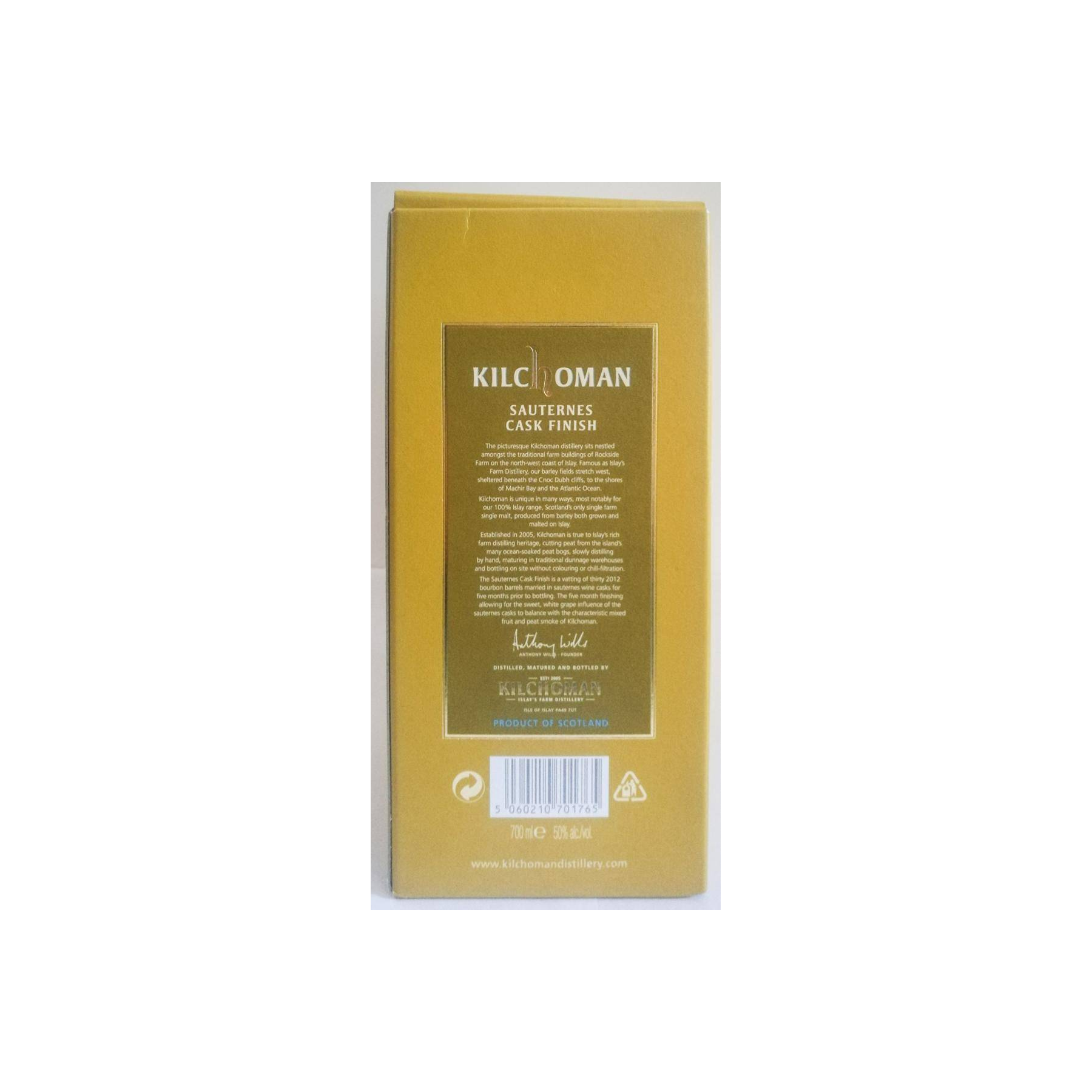 Kilchoman 2012 6 Years Single Malt Whisky 3