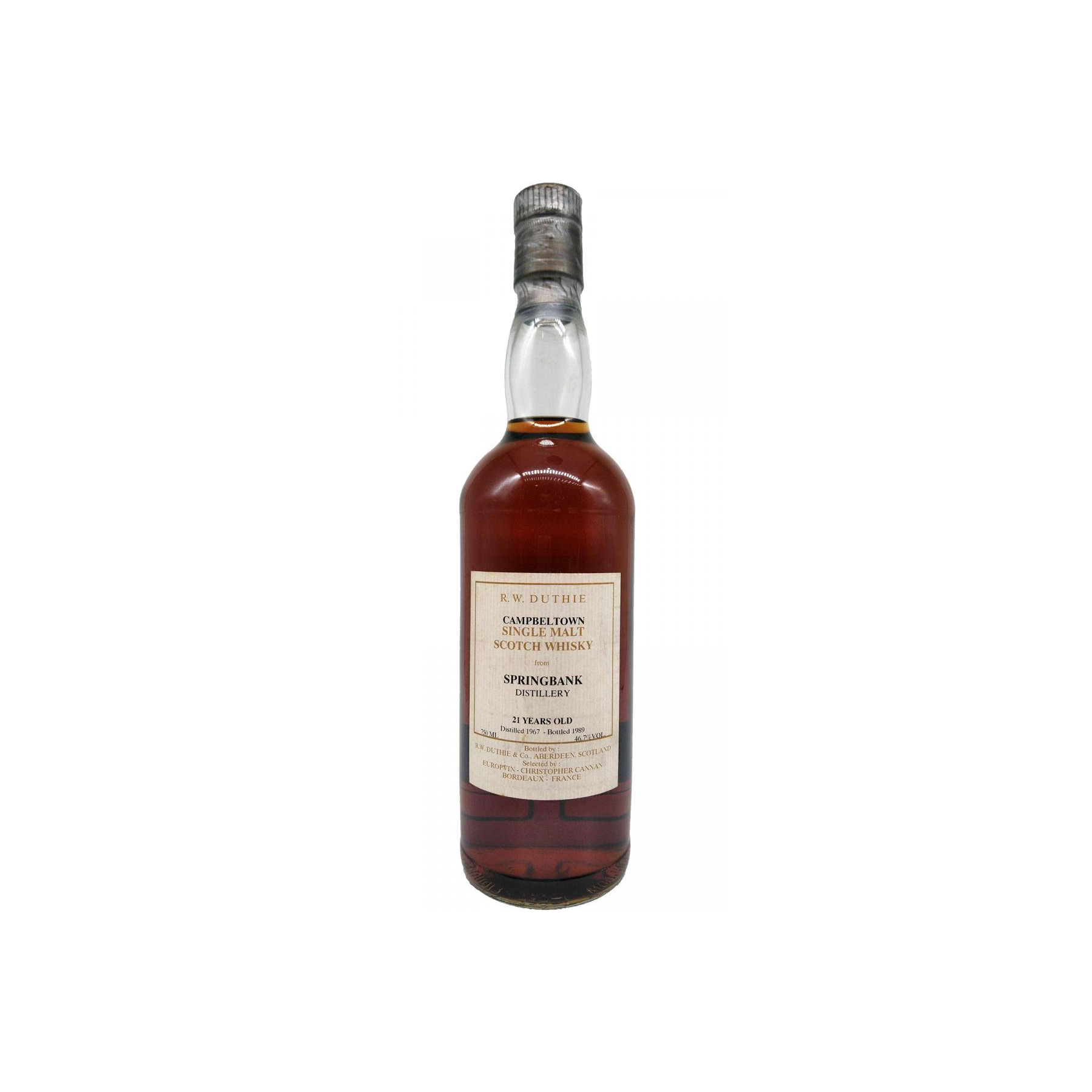 Springbank 1967 21 Years Single Malt Whisky