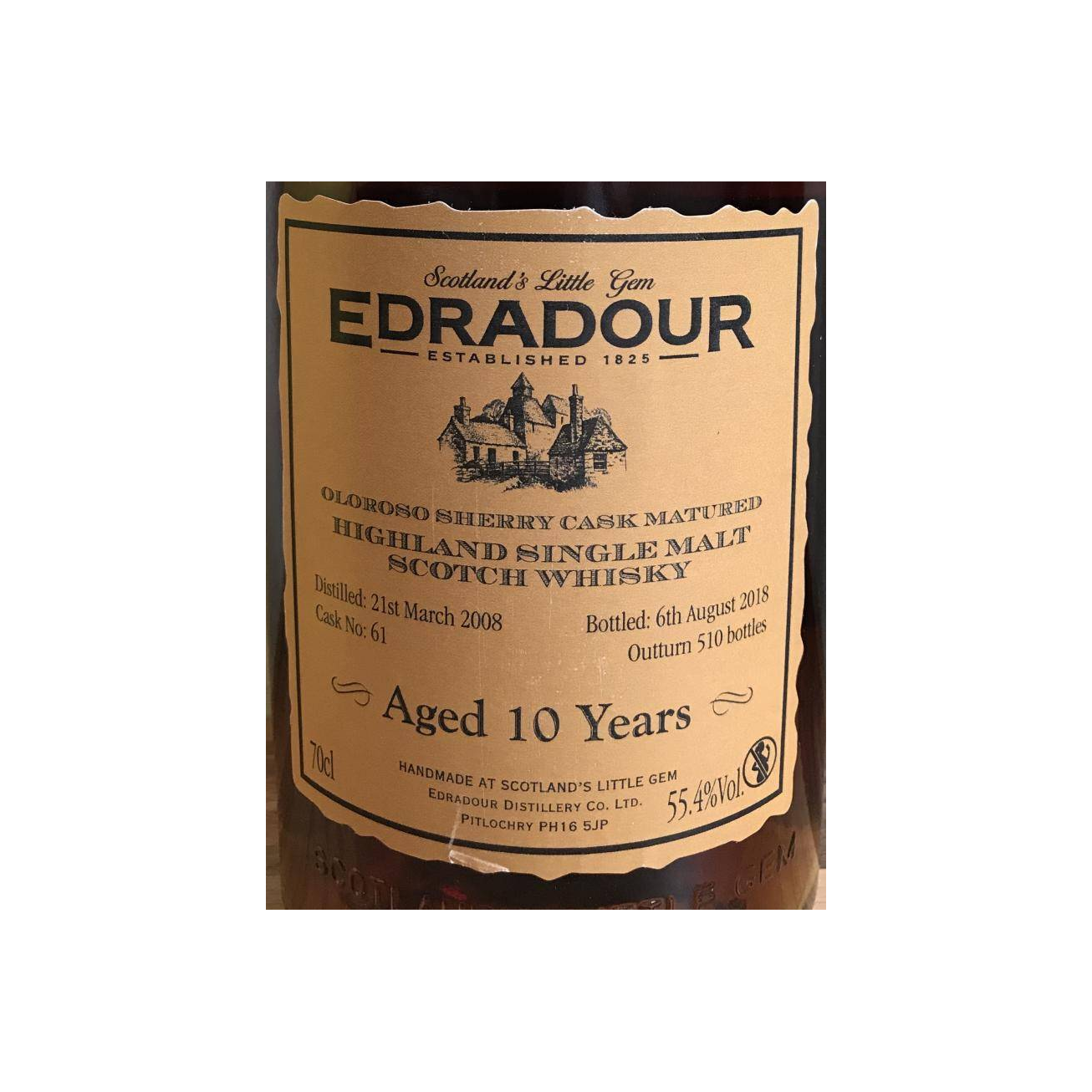 Edradour 2008 10 Years Single Malt Whisky 2