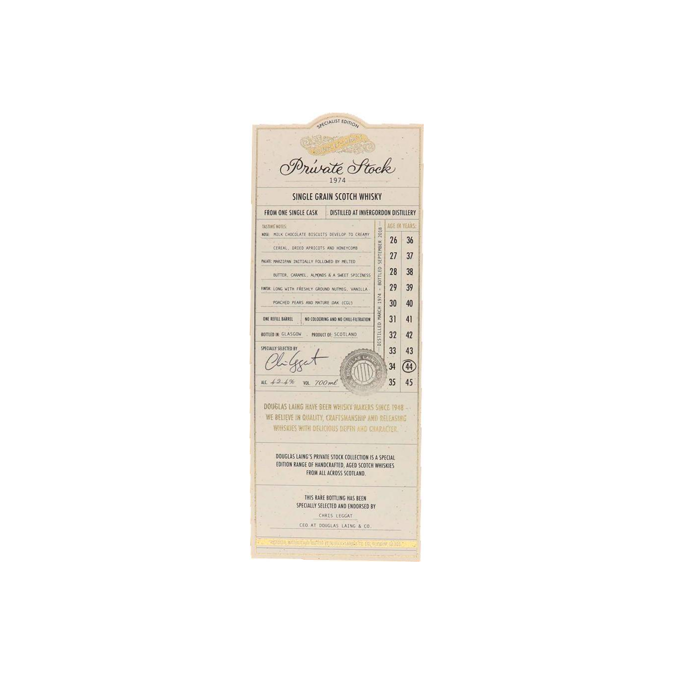 Invergordon 1974 44 Years Single Grain Whisky 3
