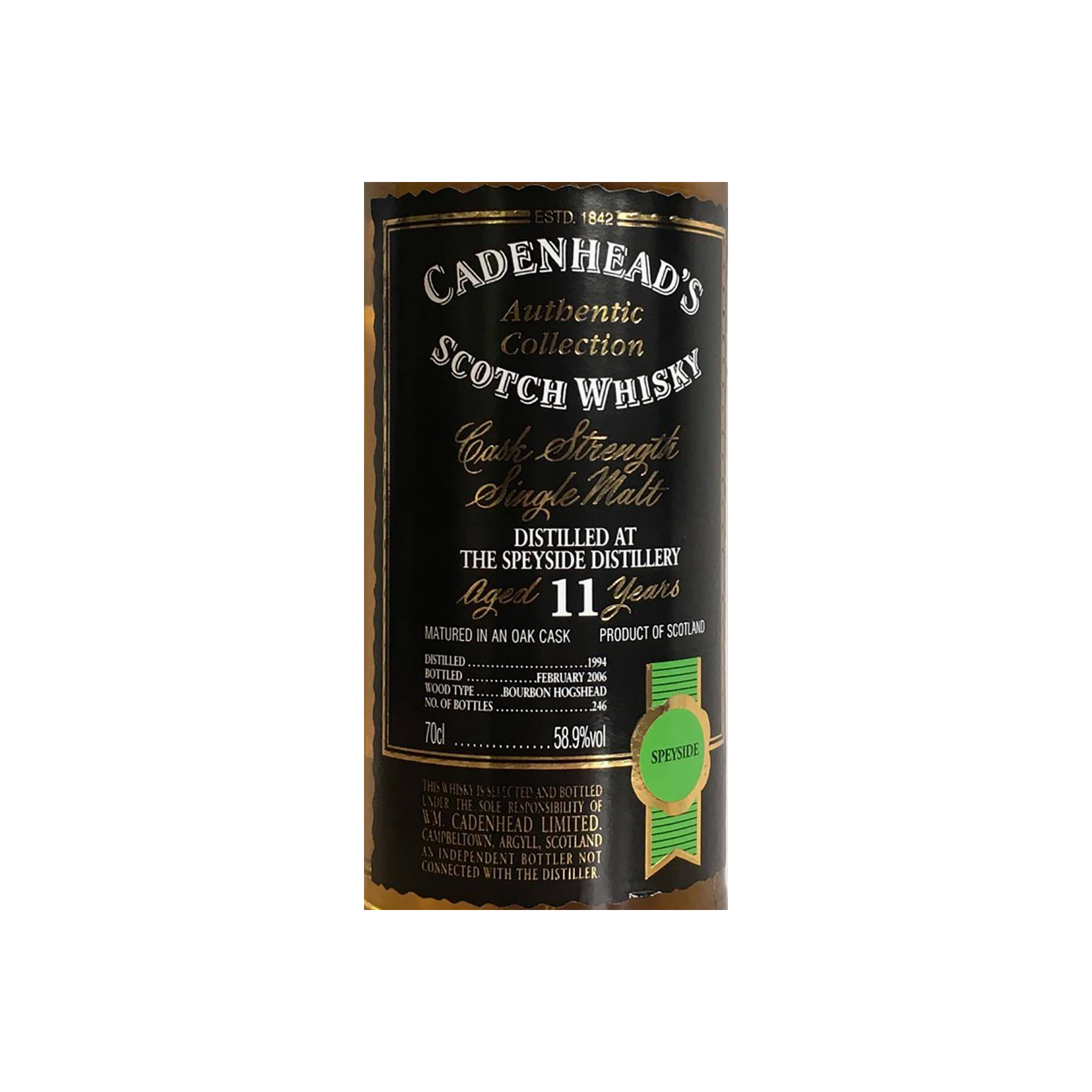 Spey Authentic Collection 1994 11 Years Single Malt Whisky
