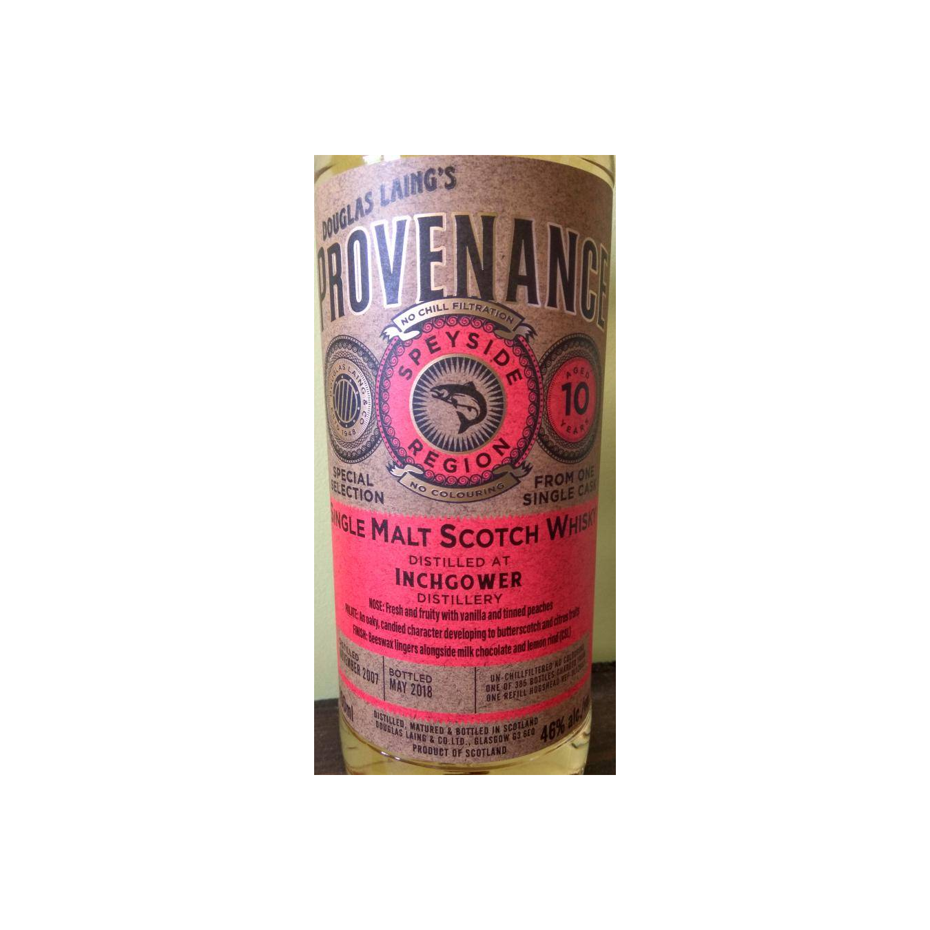 Inchgower 2007 10 Years Single Malt Whisky