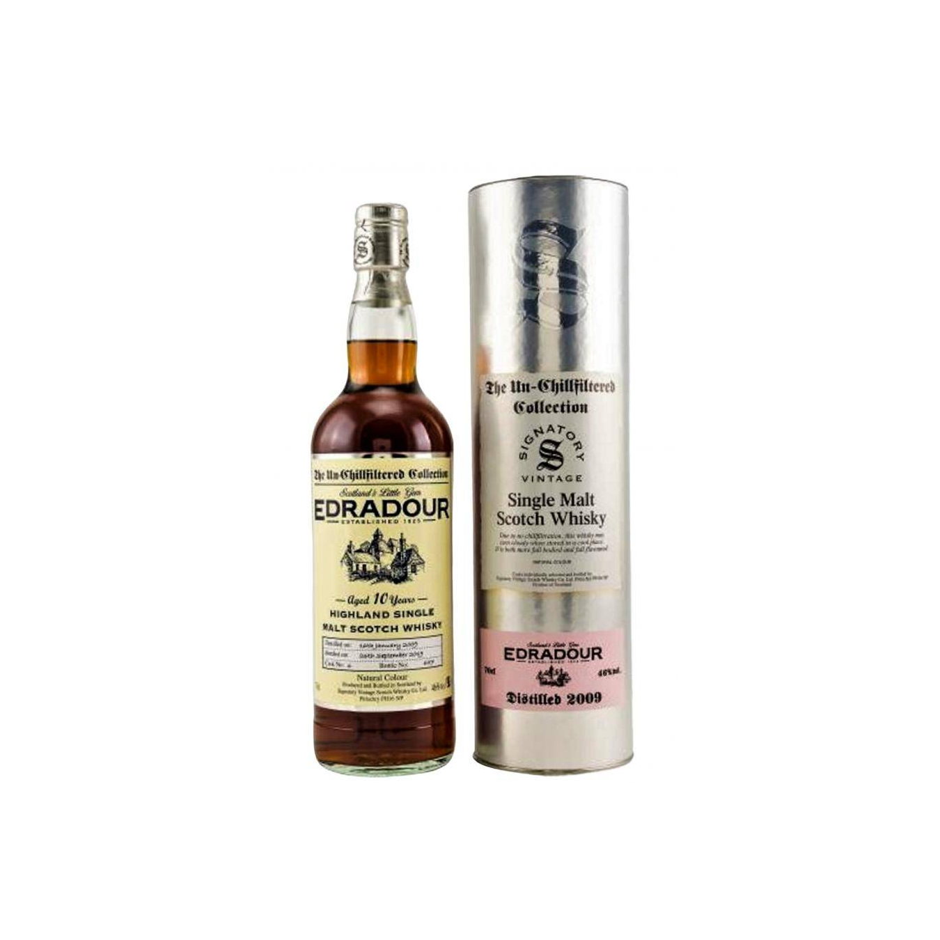 Edradour The Un-Chillfiltered Collection 2009 10 Years Single Malt Whisky 2