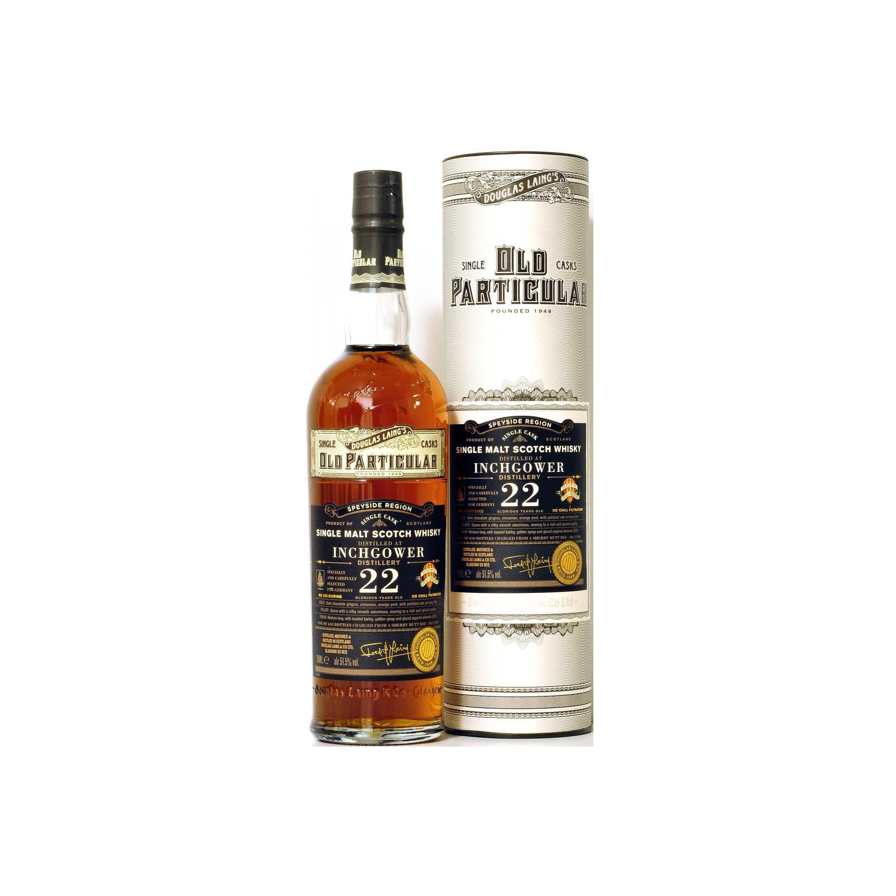Inchgower Old Particular 1996 22 Years Single Malt Whisky 2