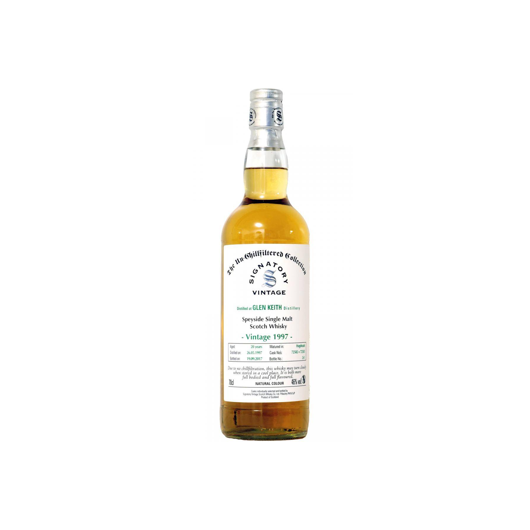 Glen Keith The Un-Chillfiltered Collection 1997 20 Years Single Malt Whisky 2
