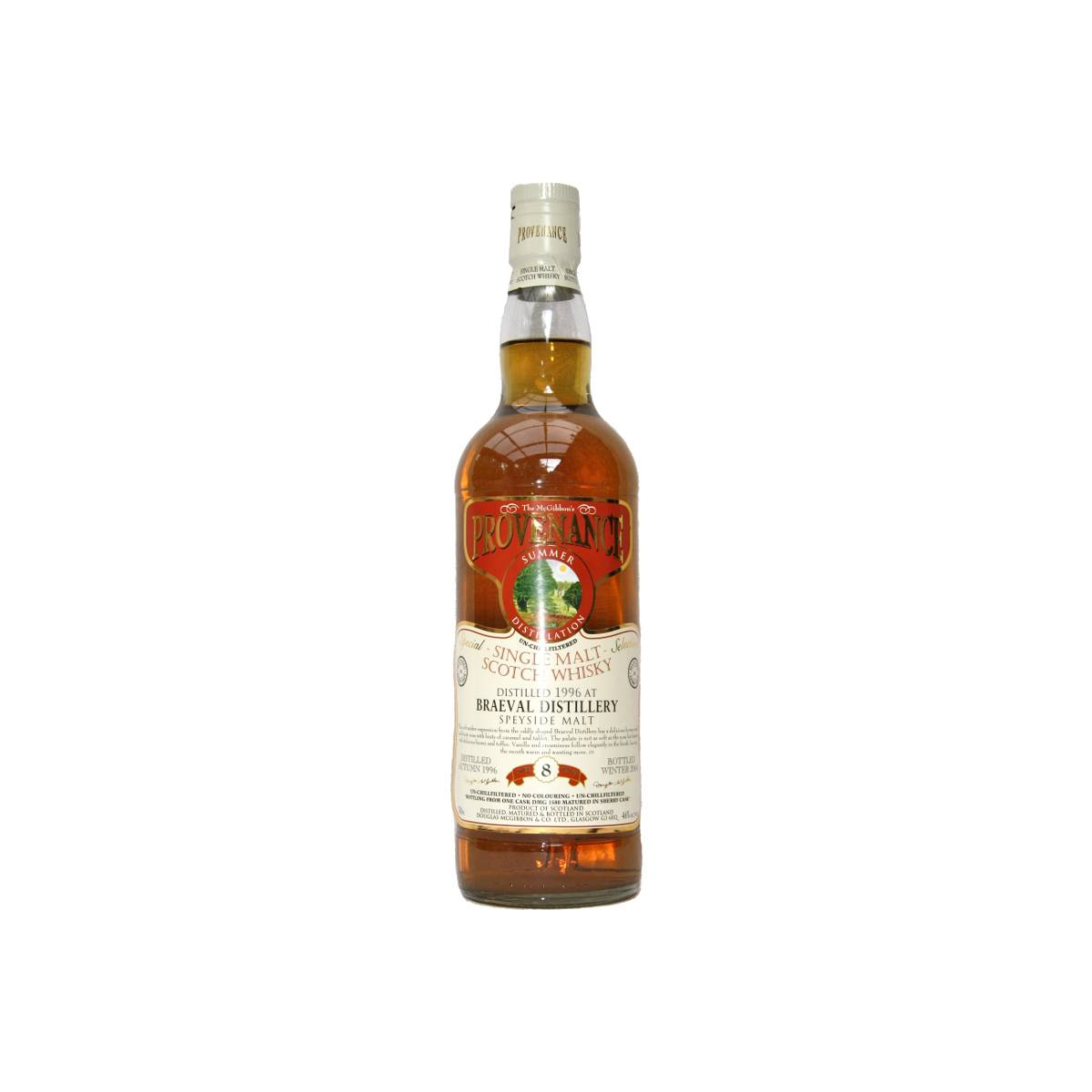 Braeval McGibbon's Provenance 1996 8 Years Single Malt Whisky