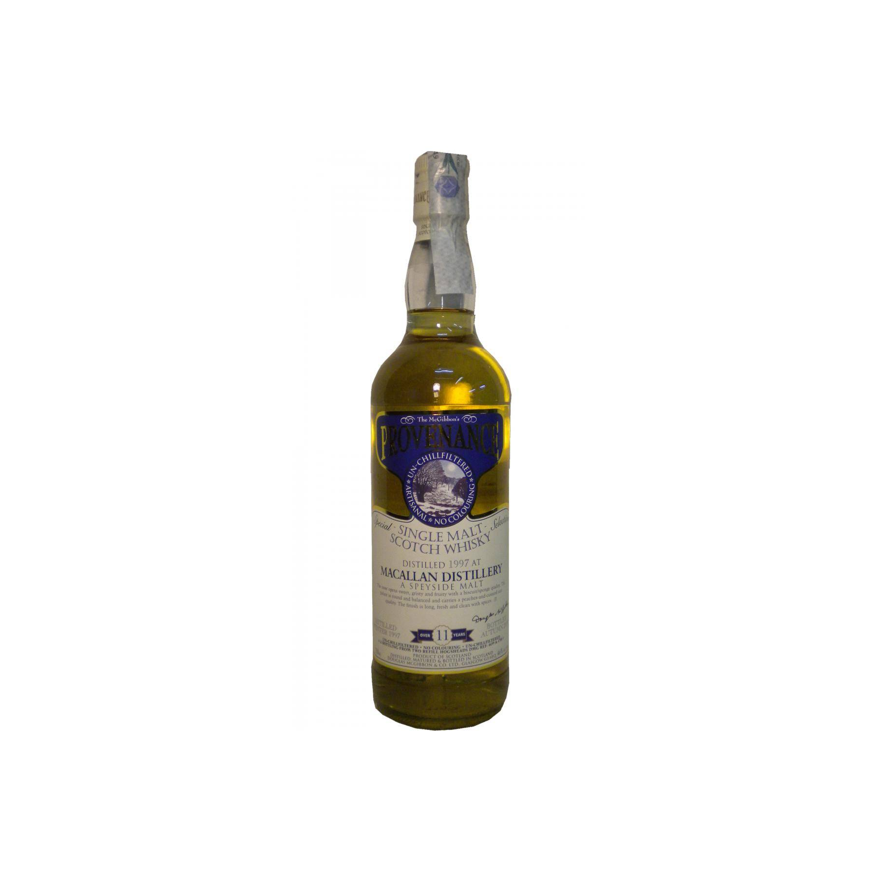 The Macallan McGibbon's Provenance 1997 11 Years Single Malt Whisky