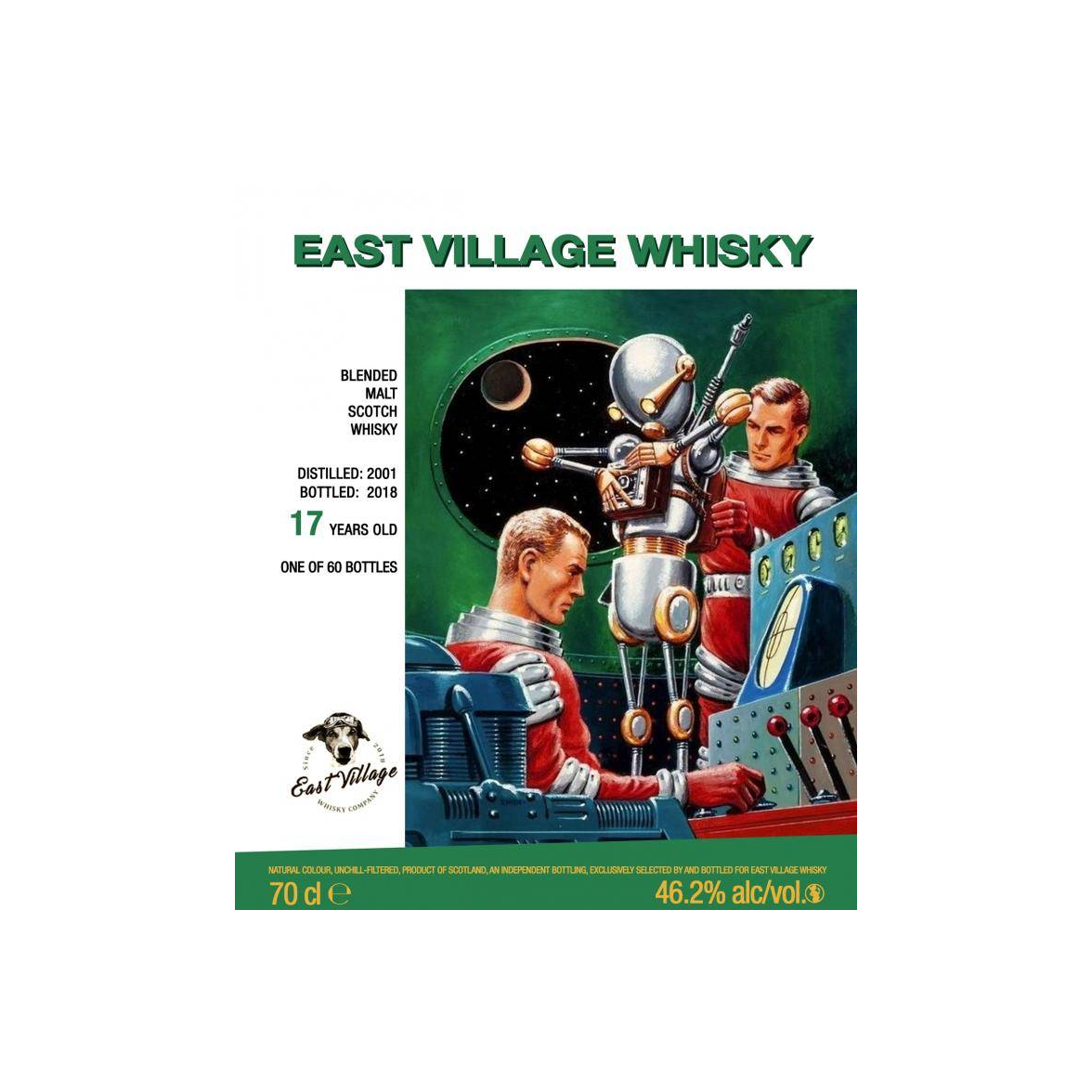 East Village Whisky Company 2001 17 Years Blended Malt Whisky 2