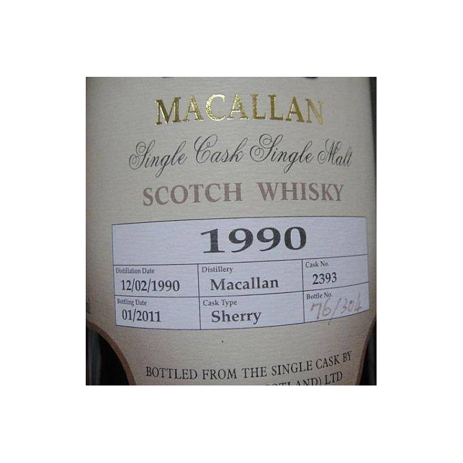 The Macallan 1990 20 Years Single Malt Whisky