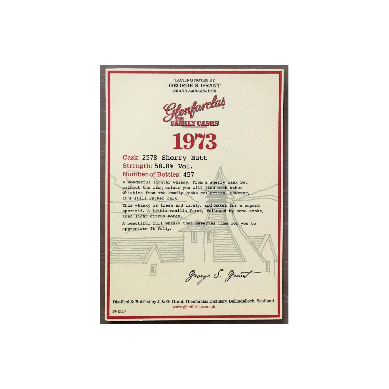 Glenfarclas 1973 33 Years Single Malt Whisky 3