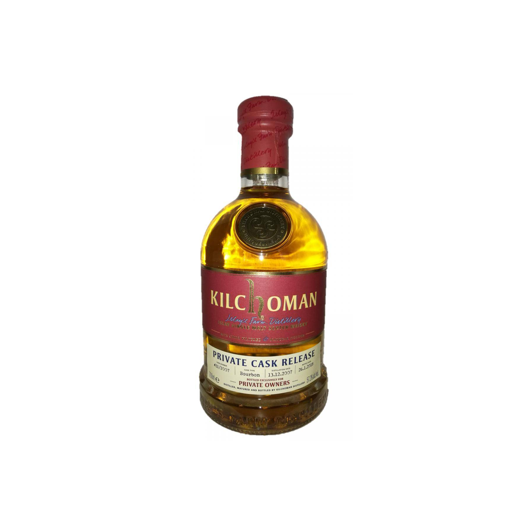 Kilchoman 2007 10 Years Single Malt Whisky