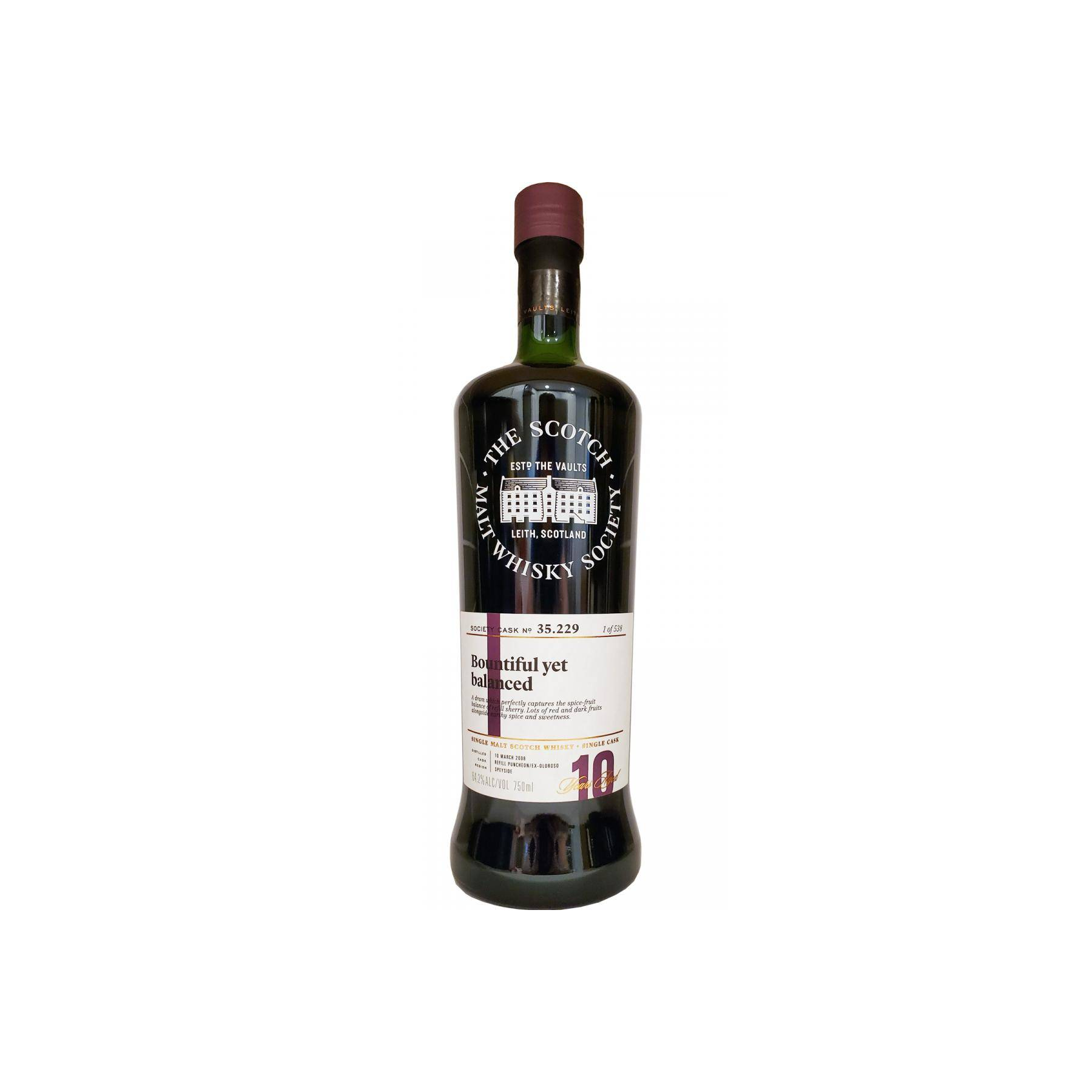 The Scotch Malt Whisky Society 2008 10 Years Single Malt Whisky