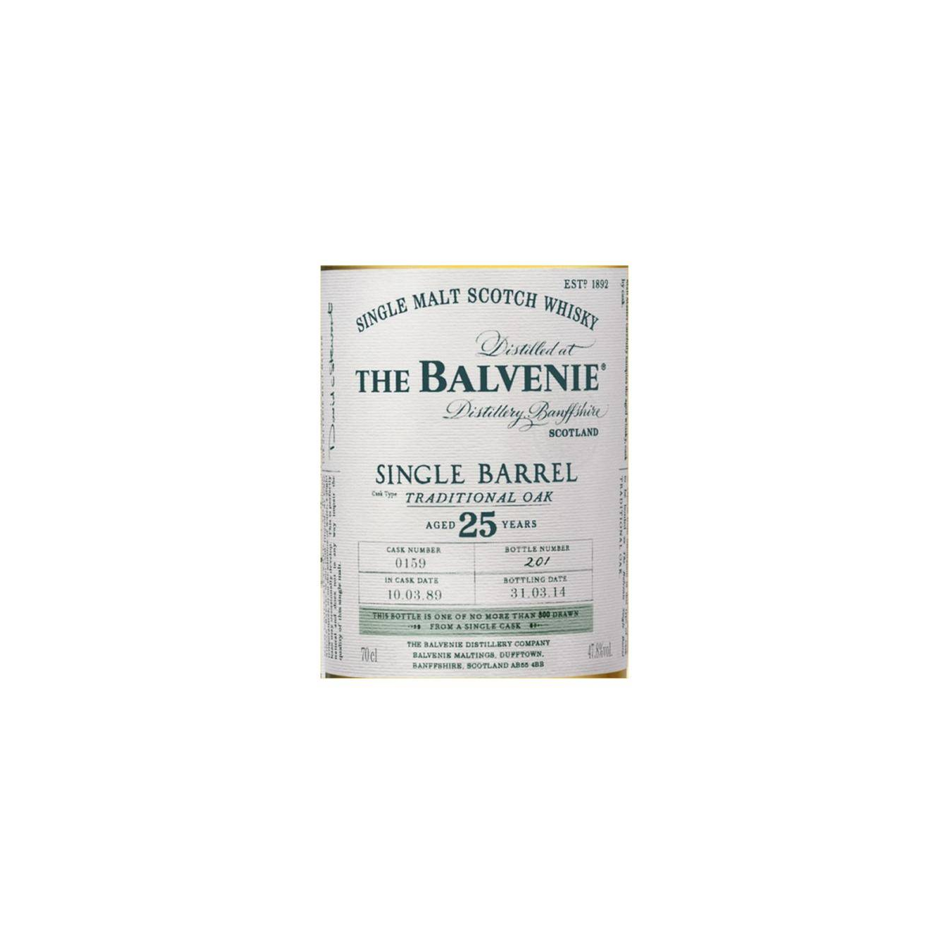 The Balvenie 1989 25 Years Single Malt Whisky