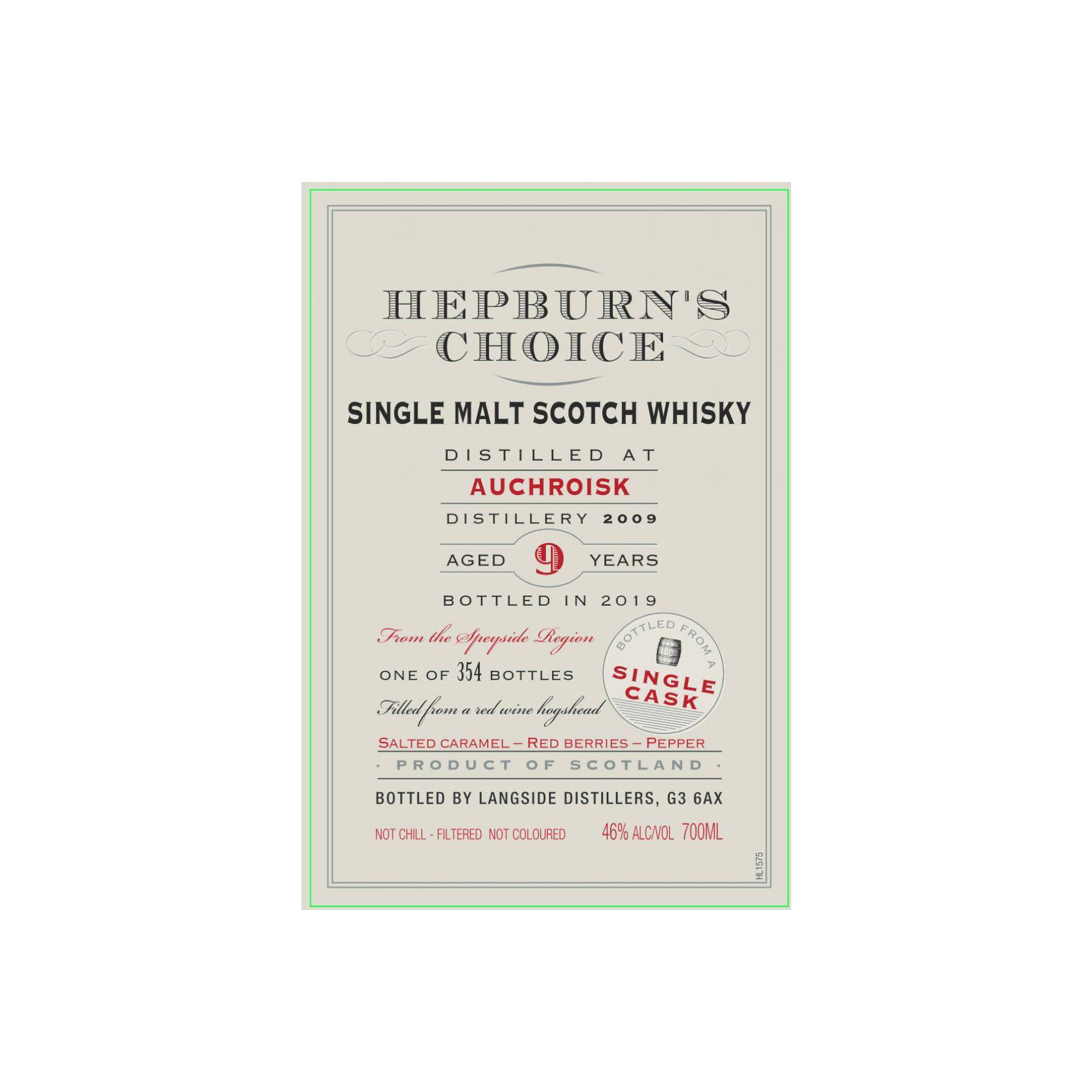 Auchroisk 2009 9 Years Single Malt Whisky