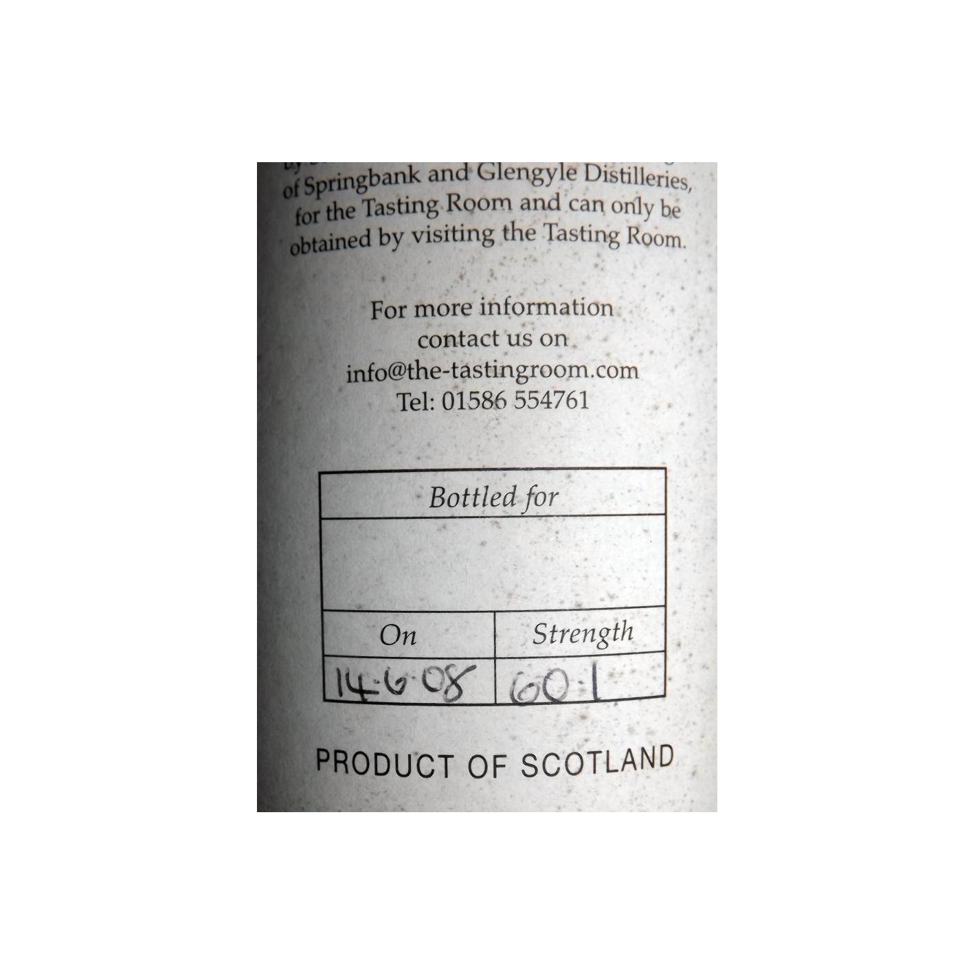 Kilkerran Single Malt Whisky