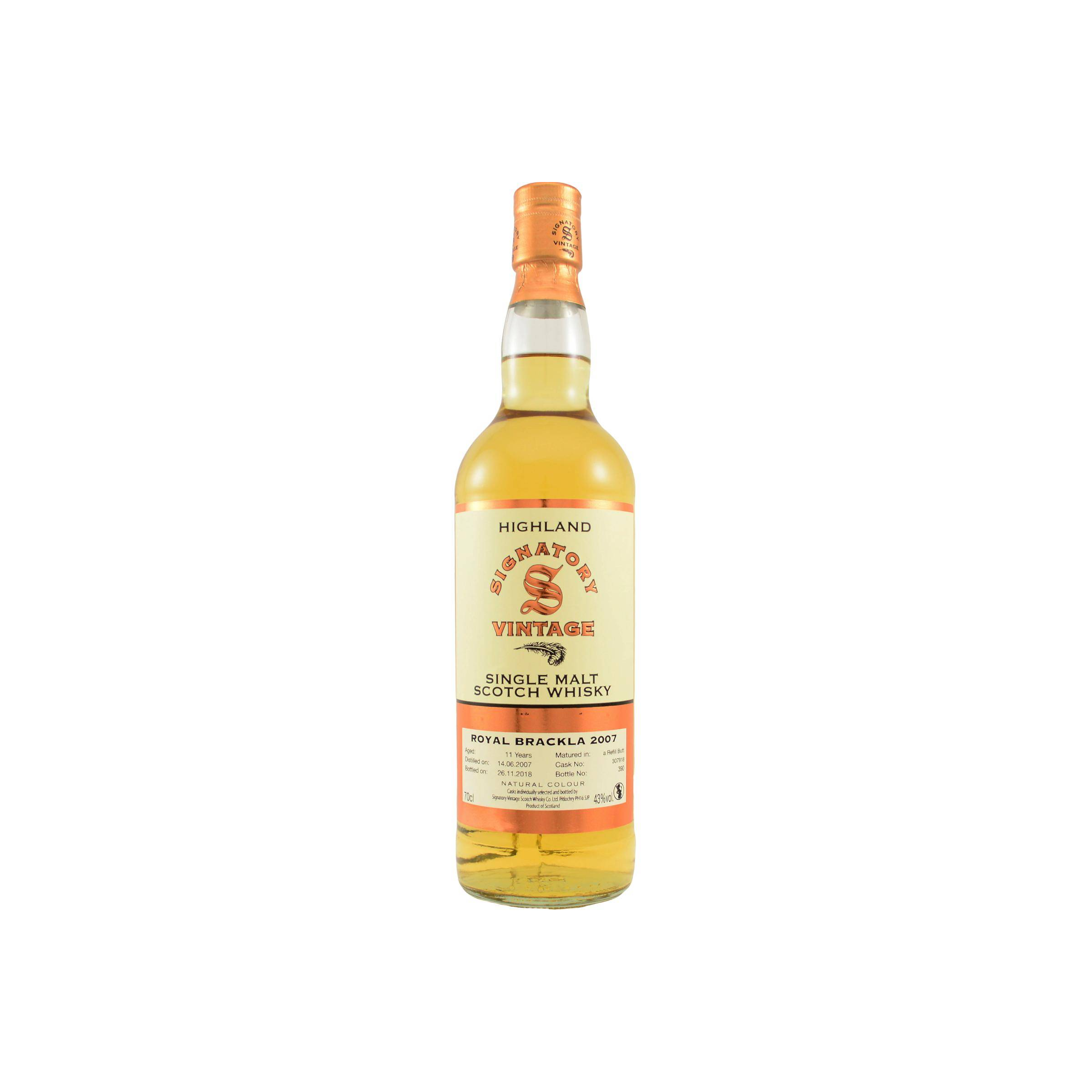 Royal Brackla Vintage Collection 2007 11 Years Single Malt Whisky