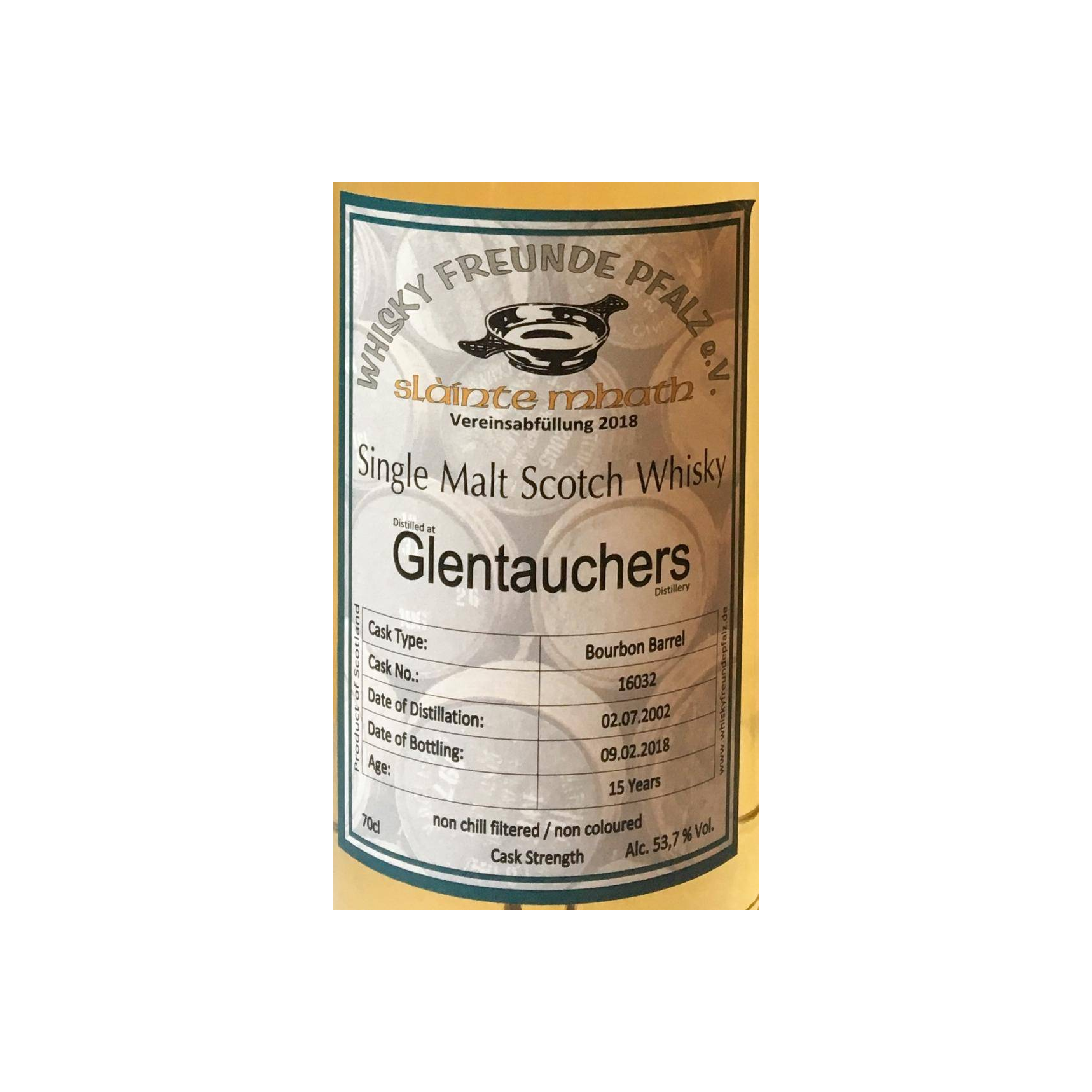 Glentauchers 2002 15 Years Single Malt Whisky 2