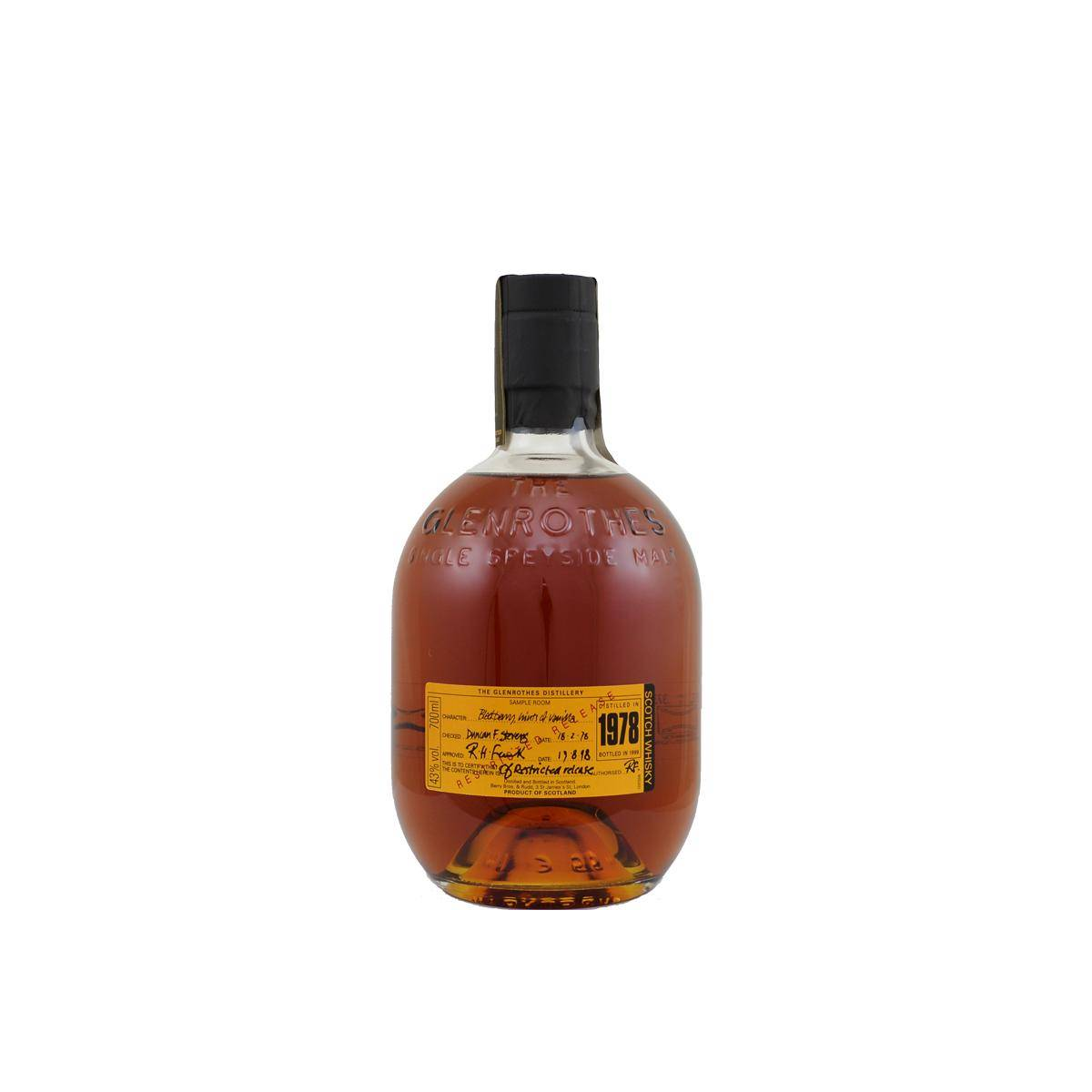 The Glenrothes 1978 21 Years Single Malt Whisky