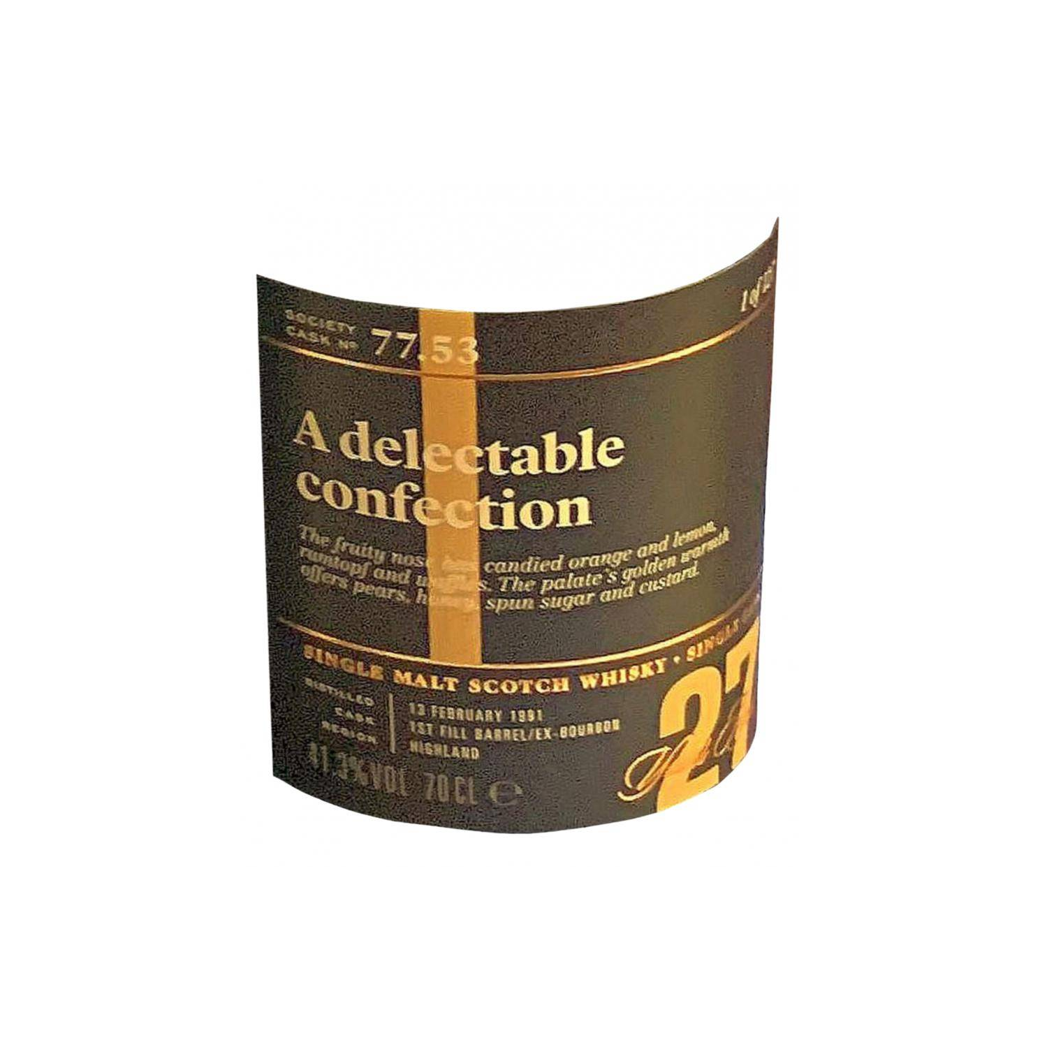 The Scotch Malt Whisky Society 1991 27 Years Single Malt Whisky 2