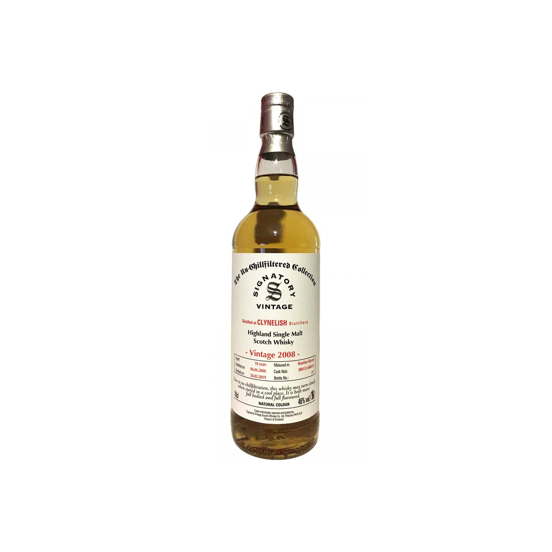 Clynelish The Un-Chillfiltered Collection 2008 10 Years Single Malt Whisky