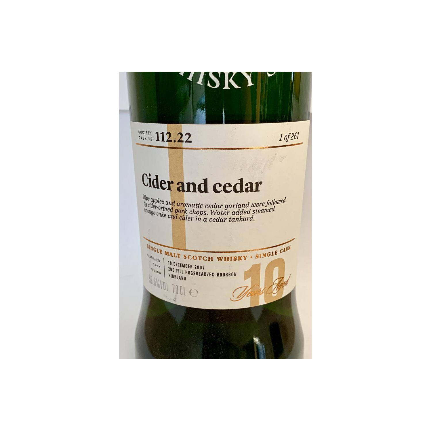 The Scotch Malt Whisky Society 2007 10 Years Single Malt Whisky