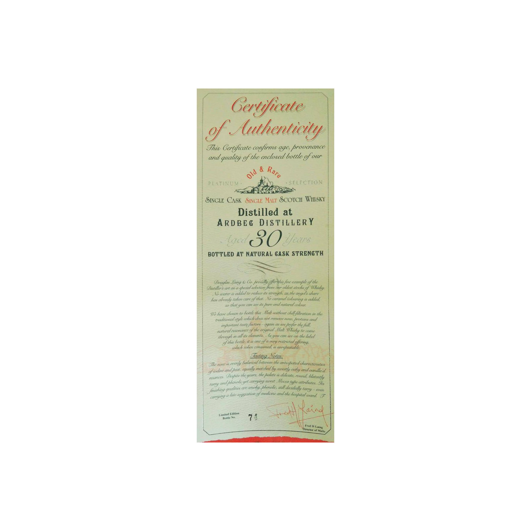 Ardbeg 1975 30 Years Single Malt Whisky 3