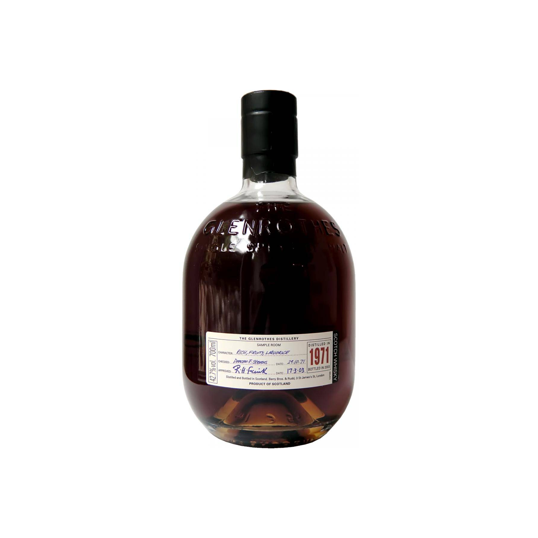 The Glenrothes 1971 31 Years Single Malt Whisky