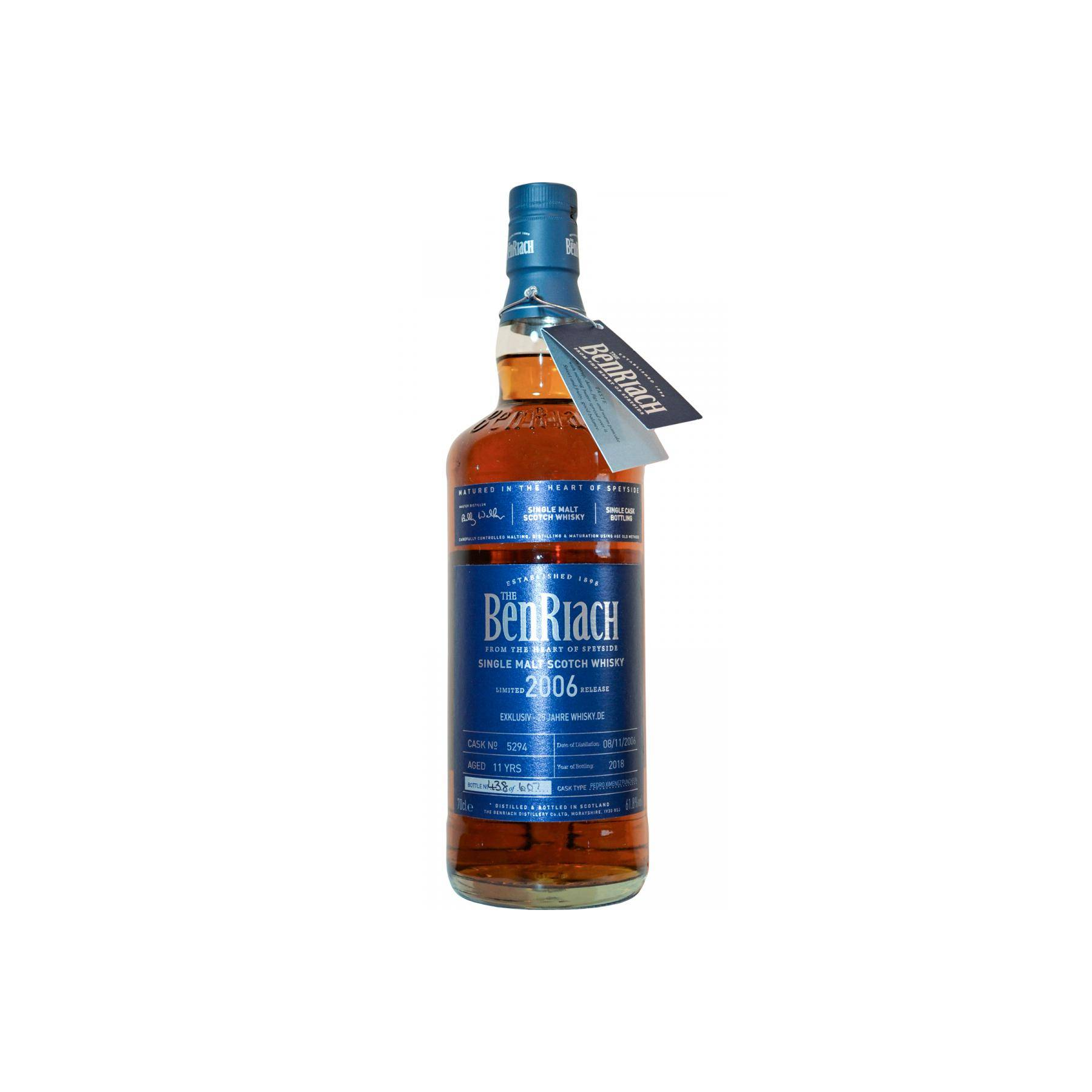 BenRiach Individual Cask Bottling 2006 11 Years Single Malt Whisky