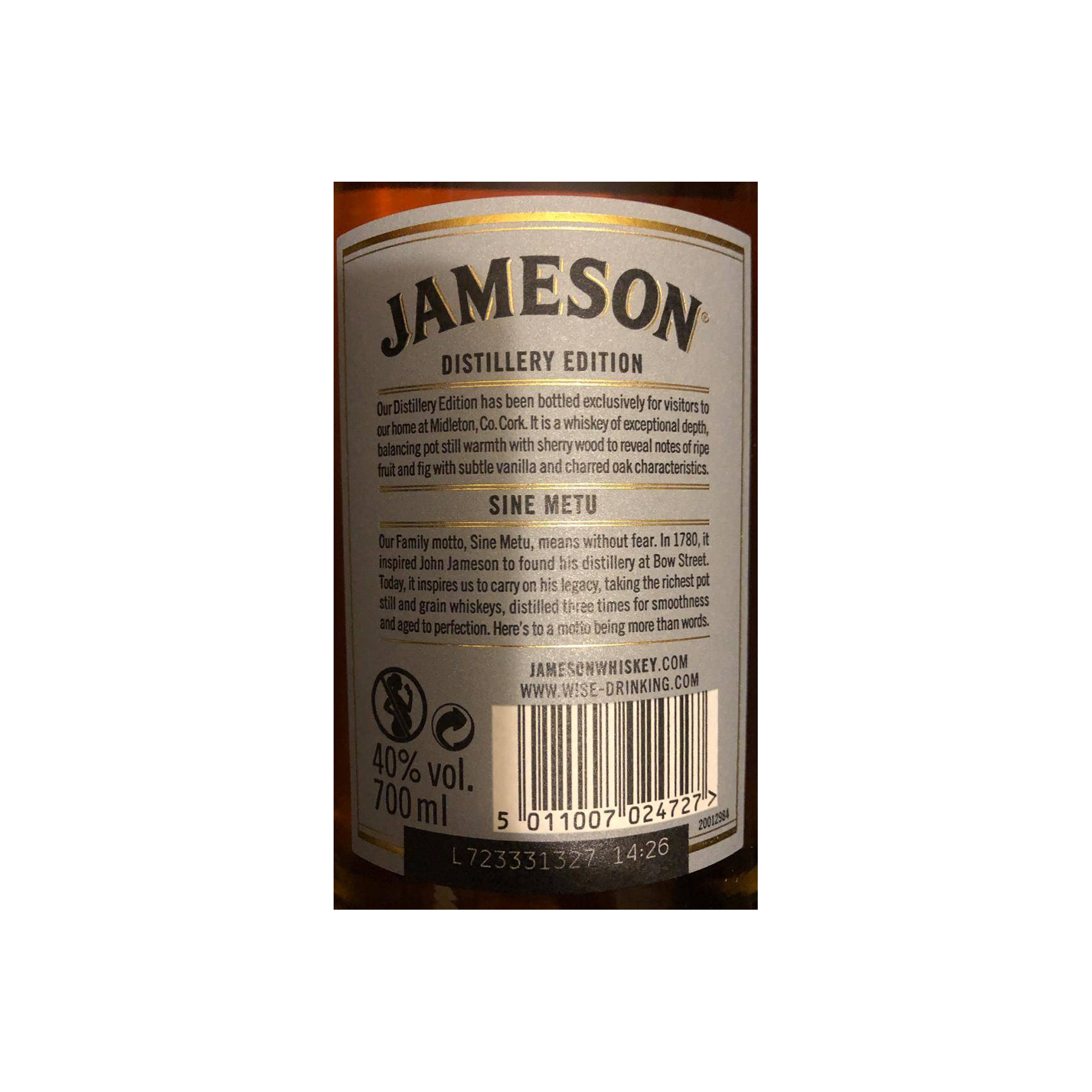 Jameson Blended Whisky 3