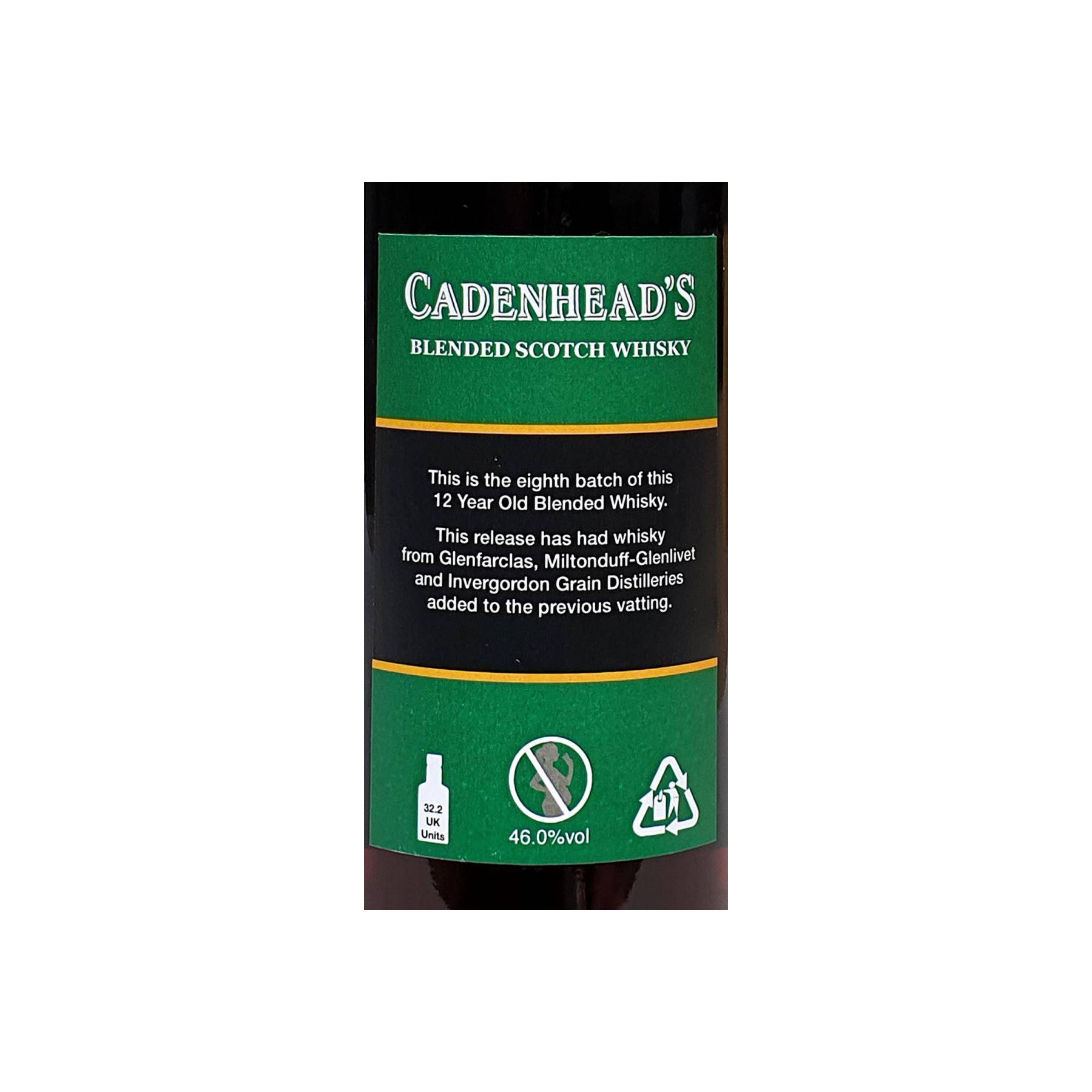 Cadenhead Blended Scotch Whisky 12 Years Blended Whisky 3