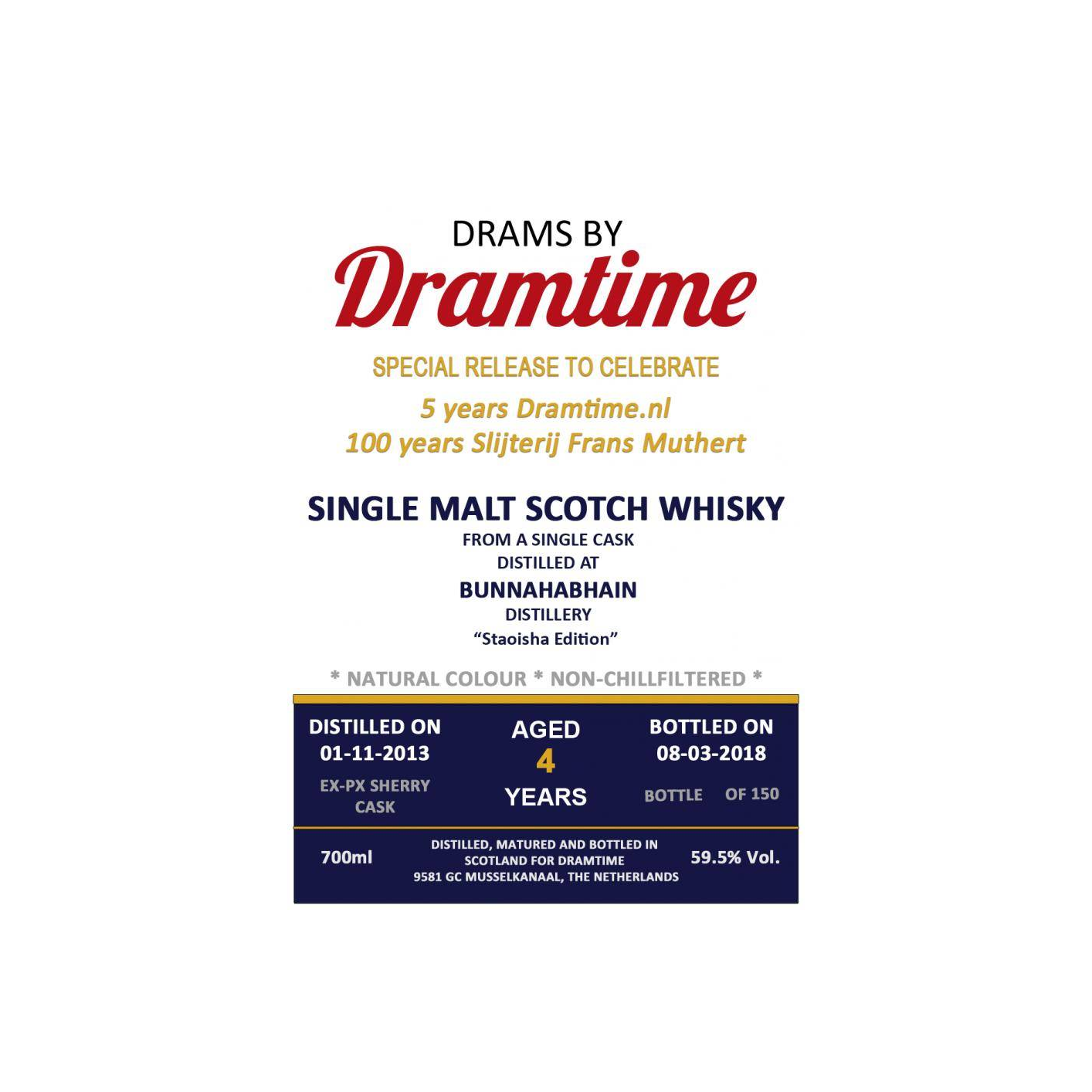 Bunnahabhain 2013 4 Years Single Malt Whisky 2