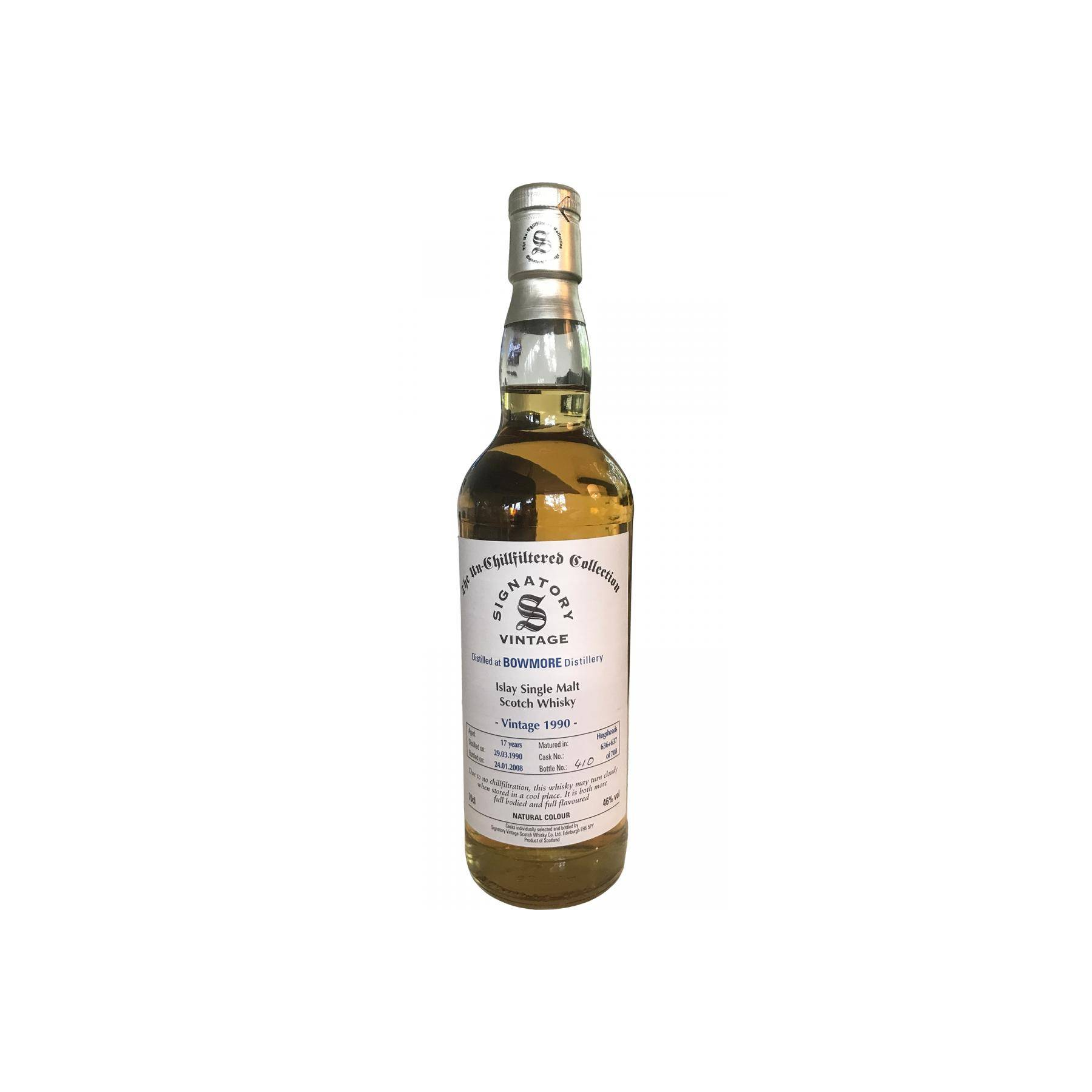 Bowmore The Un-Chillfiltered Collection 1990 17 Years Single Malt Whisky