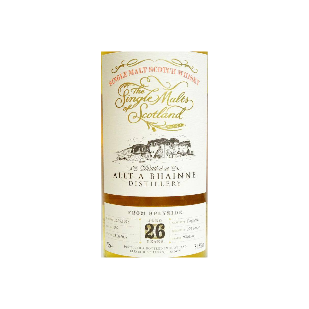 Allt-A-Bhainne The Single Malts of Scotland 1992 26 Years Single Malt Whisky 3