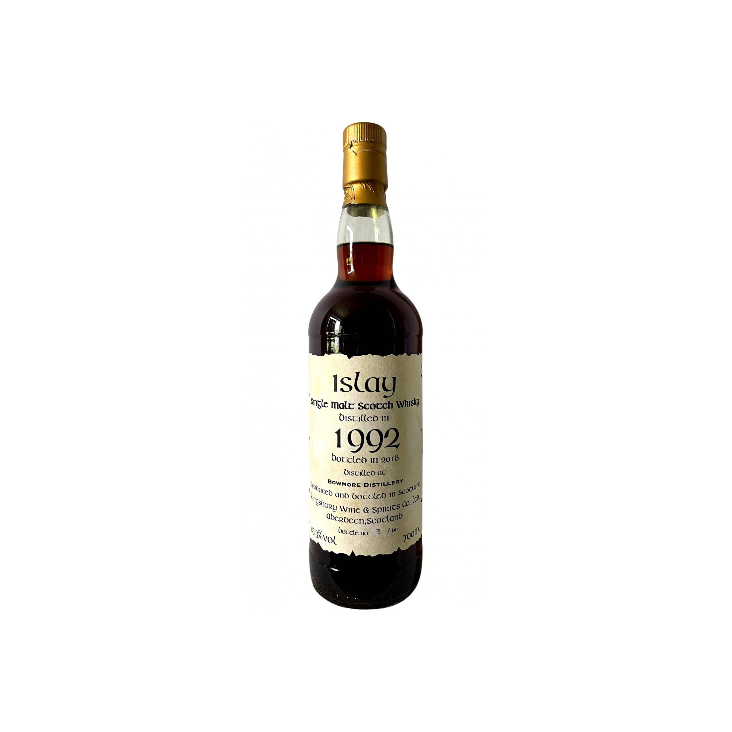 Bowmore 1992 25 Years Single Malt Whisky