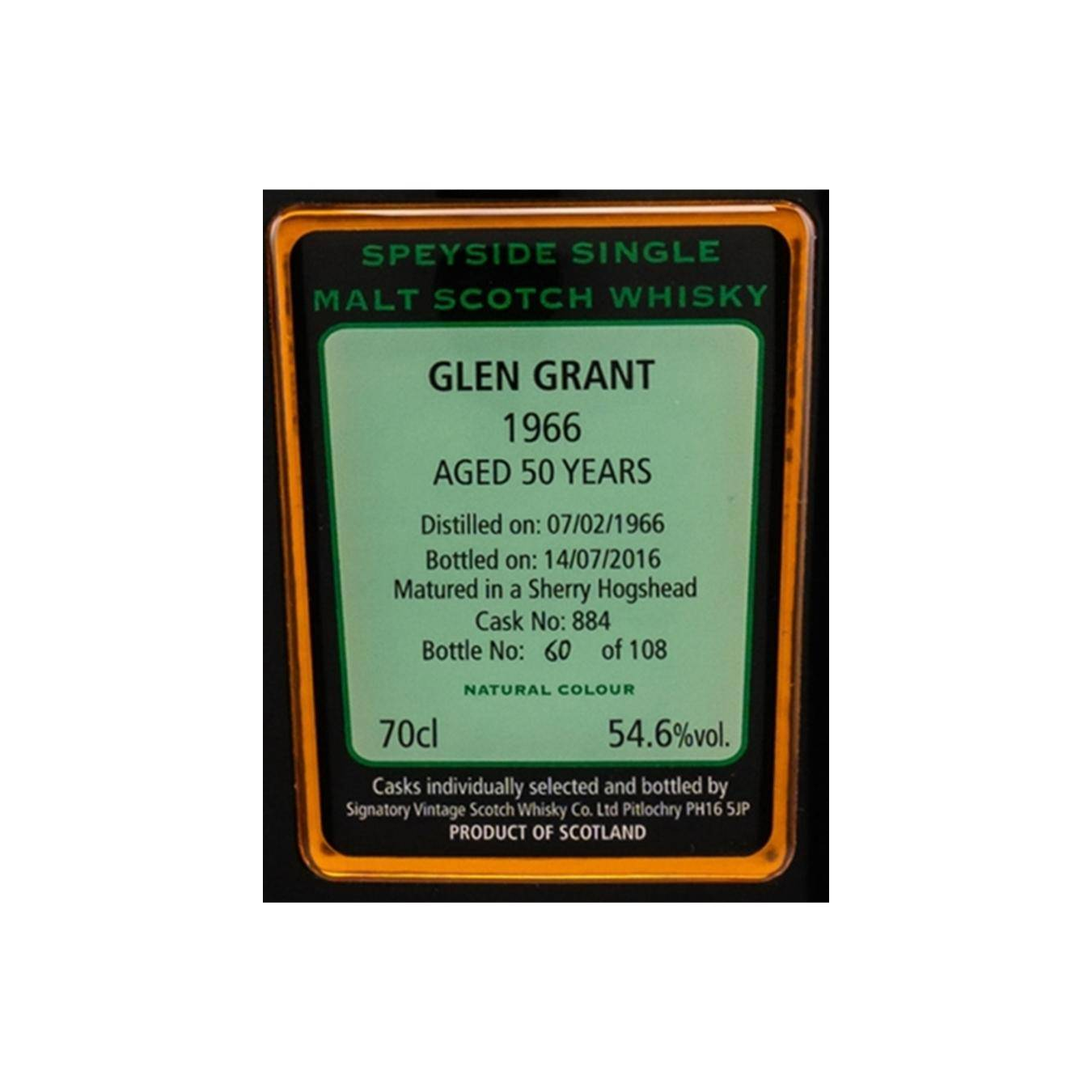 Glen Grant Cask Strength Collection 1966 50 Years Single Malt Whisky 2
