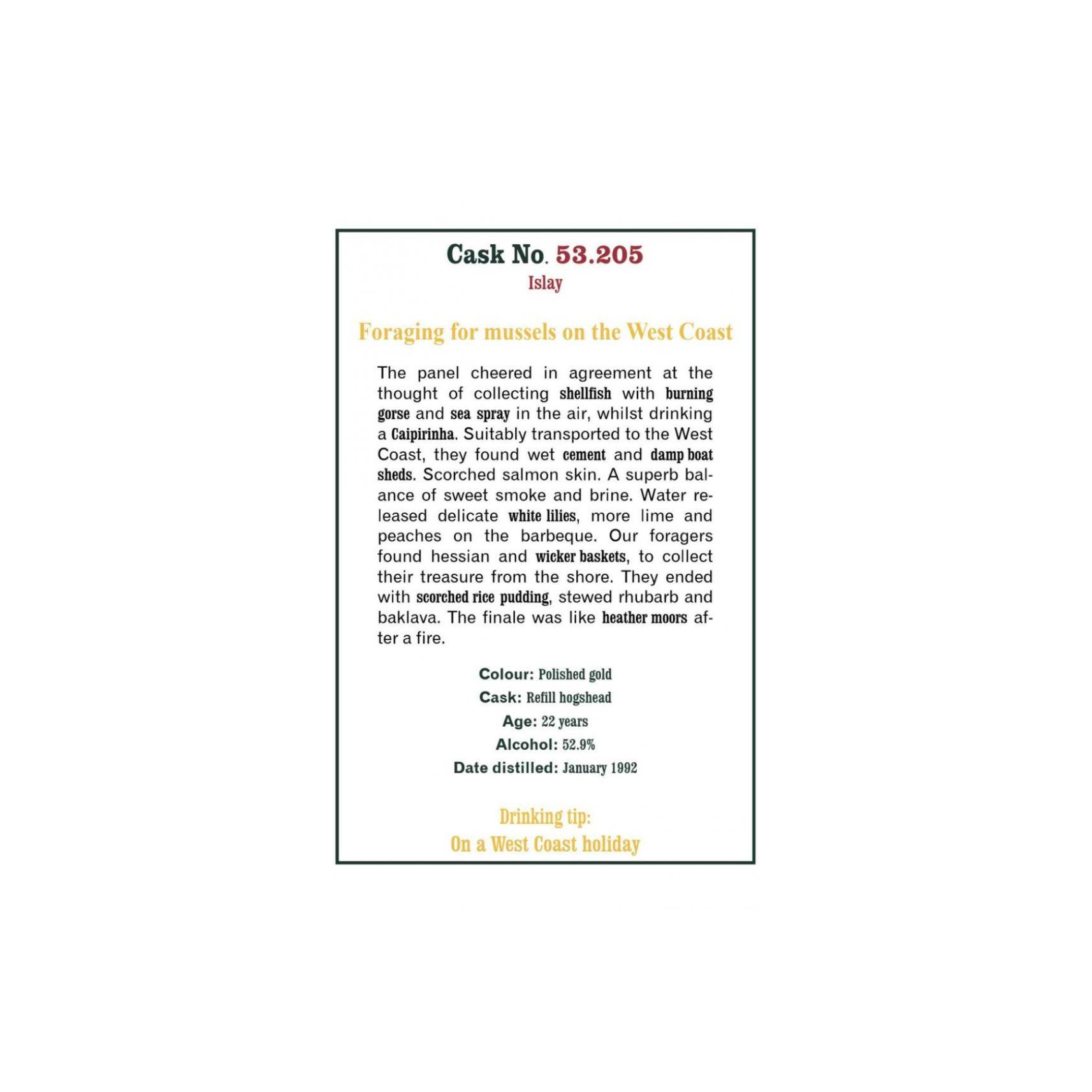 The Scotch Malt Whisky Society 1992 22 Years Single Malt Whisky