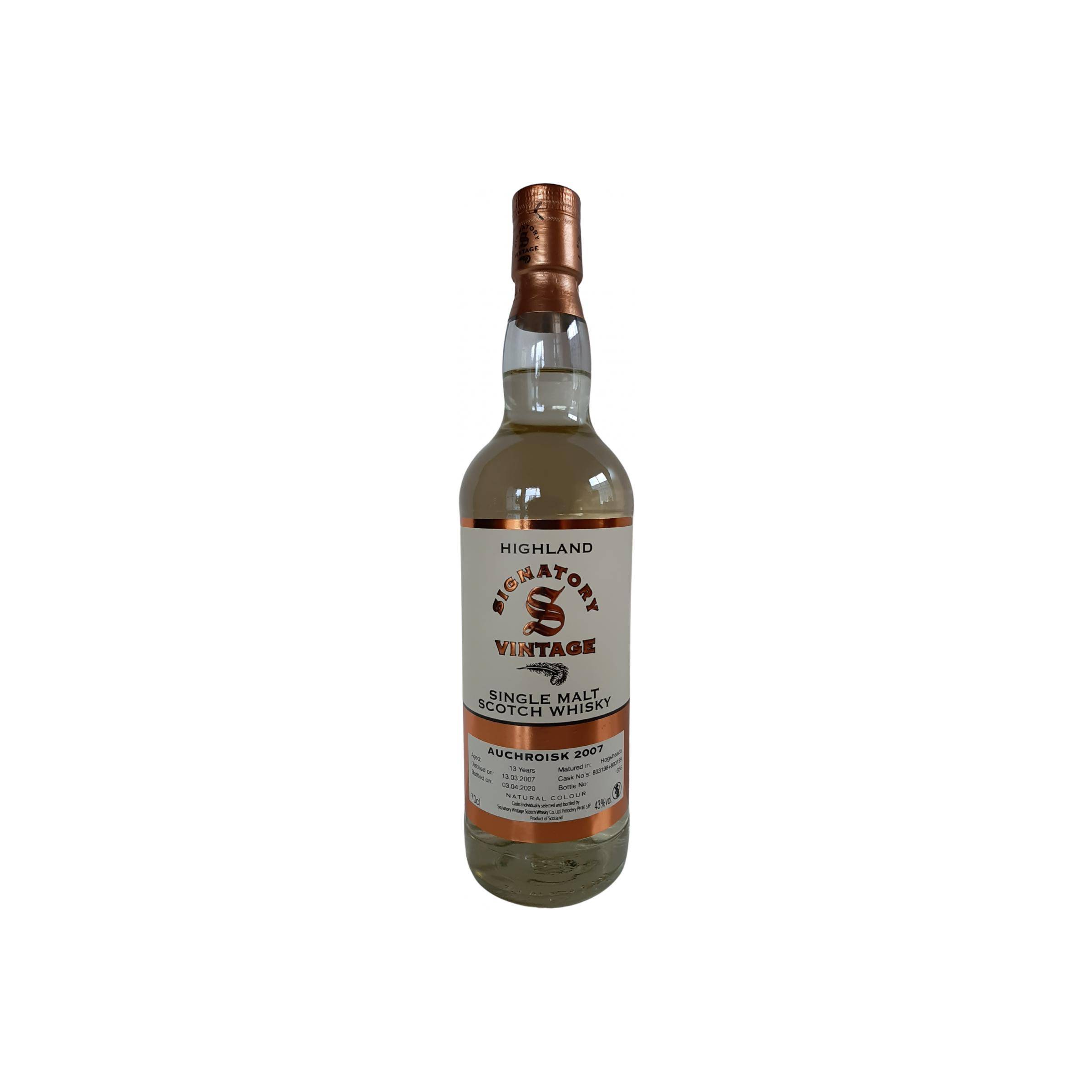 Auchroisk Vintage Collection 2007 13 Years Single Malt Whisky