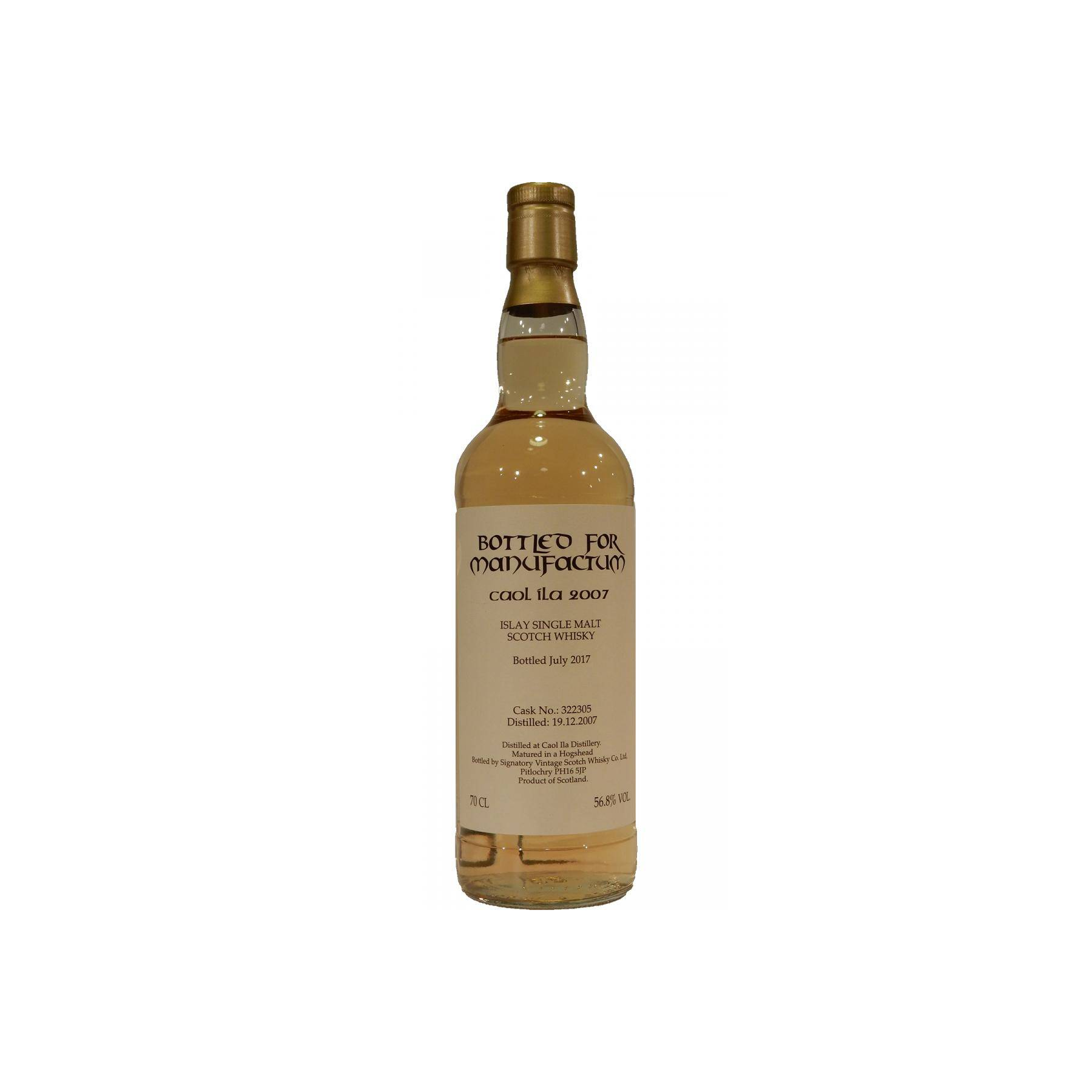 Caol Ila 2007 10 Years Single Malt Whisky