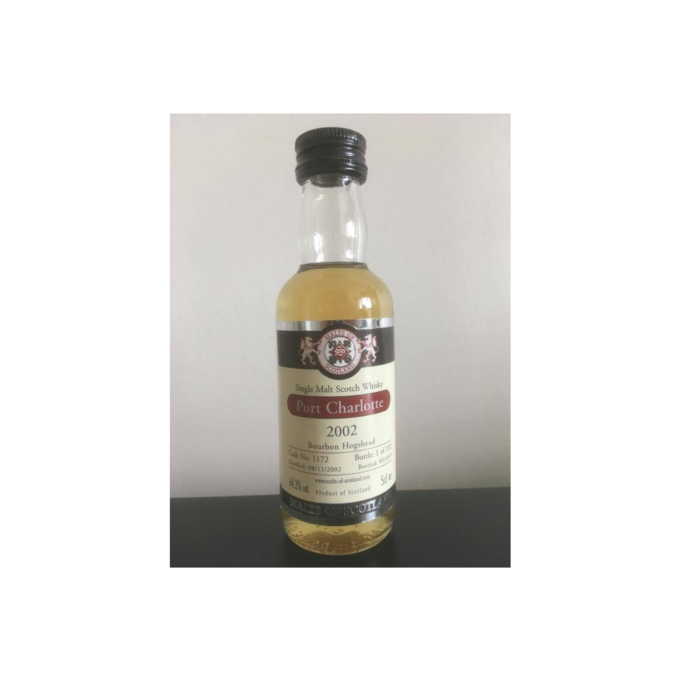 Bruichladdich Miniature 2002 8 Years Single Malt Whisky 2