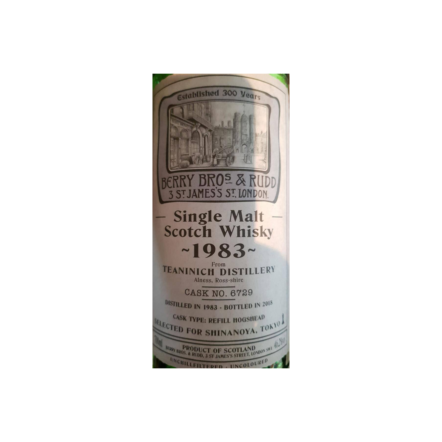 Teaninich 1983 34 Years Single Malt Whisky 2