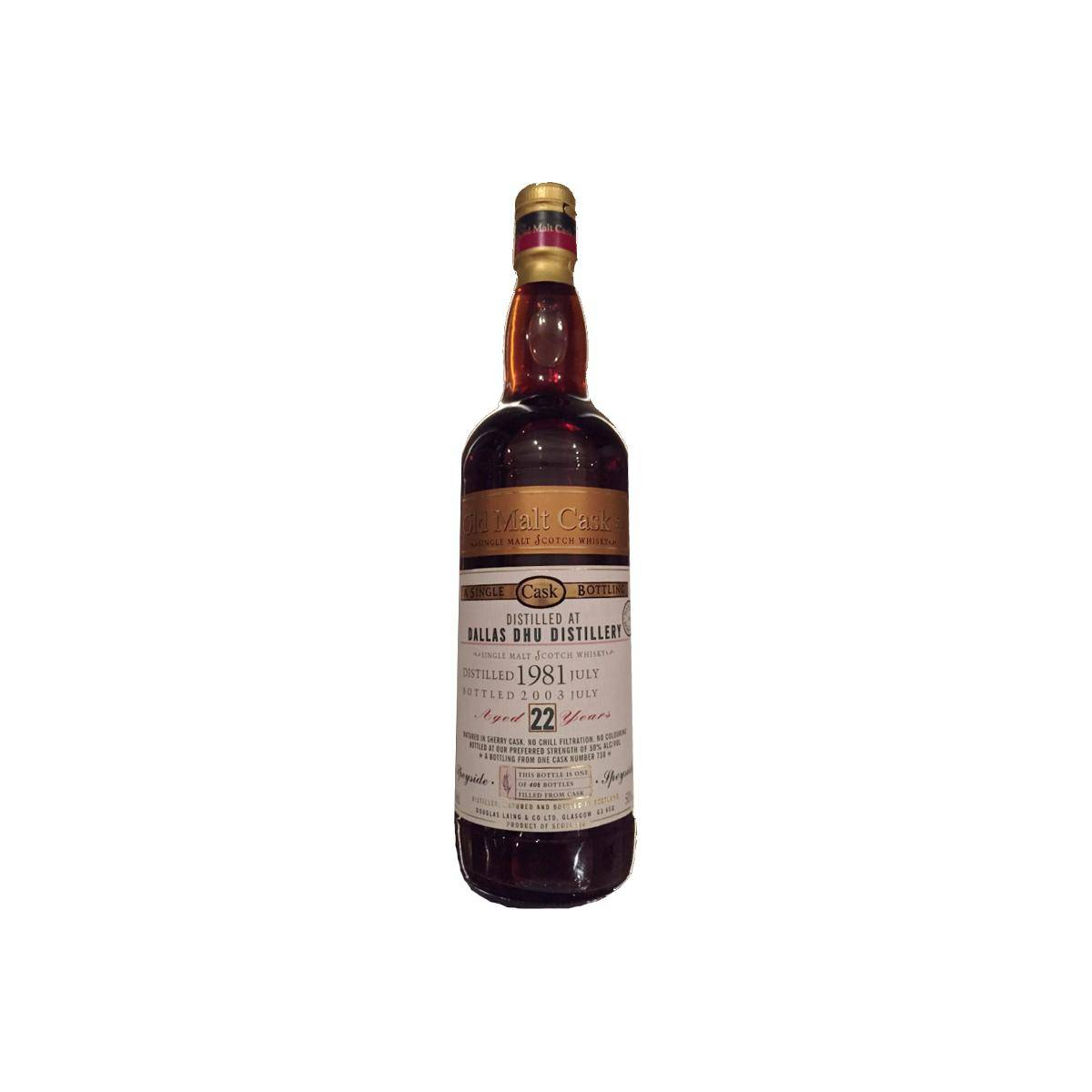 Dallas Dhu Old Malt Cask 1981 22 Years Single Malt Whisky