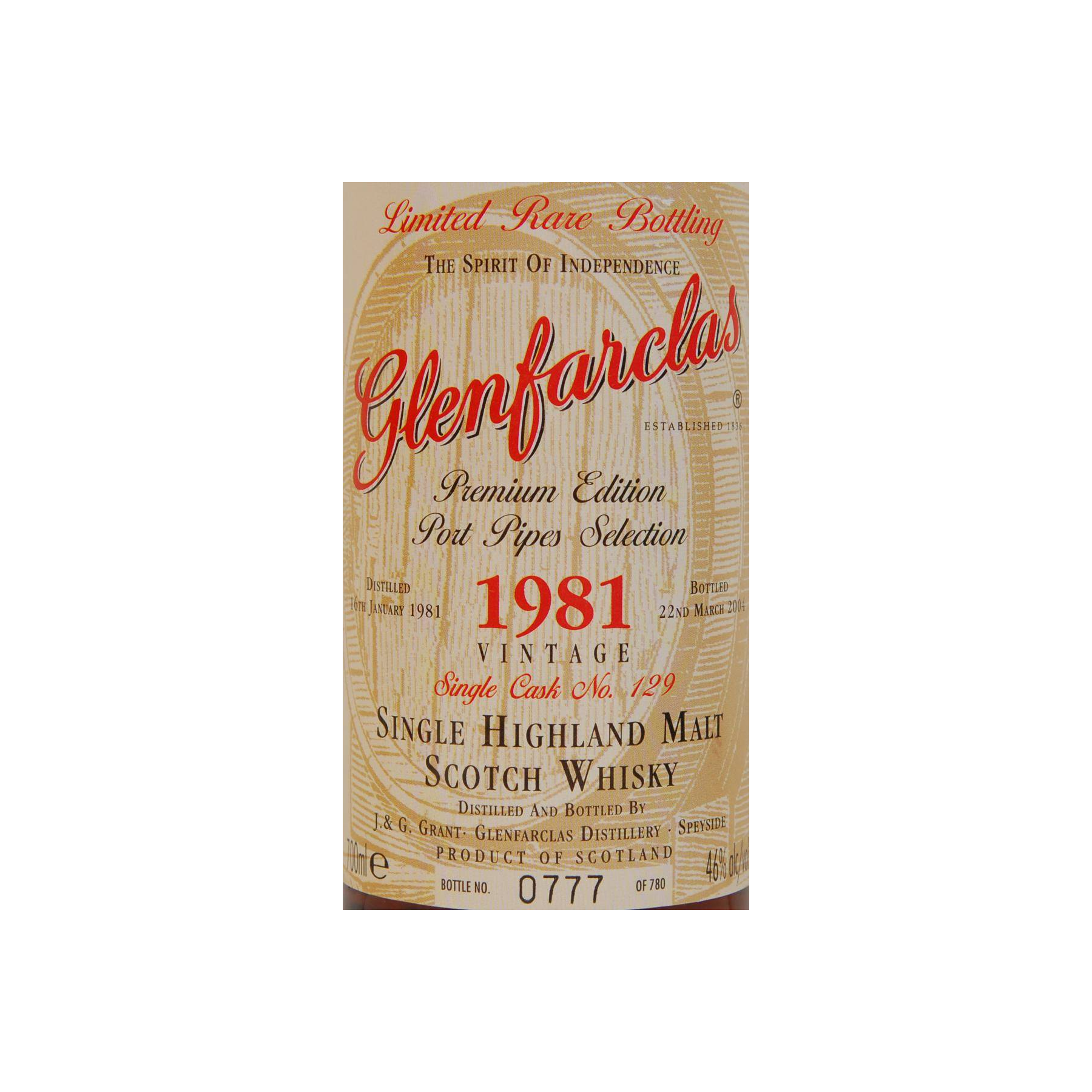 Glenfarclas 1981 23 Years Single Malt Whisky 2
